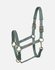 Stallhalfter Satin Shine in Mint mit Messingbeschlägen