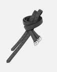Steigbügelriemen Gladiator aus antiallergenem Secu-Material in Schwarz, 25 mm breit