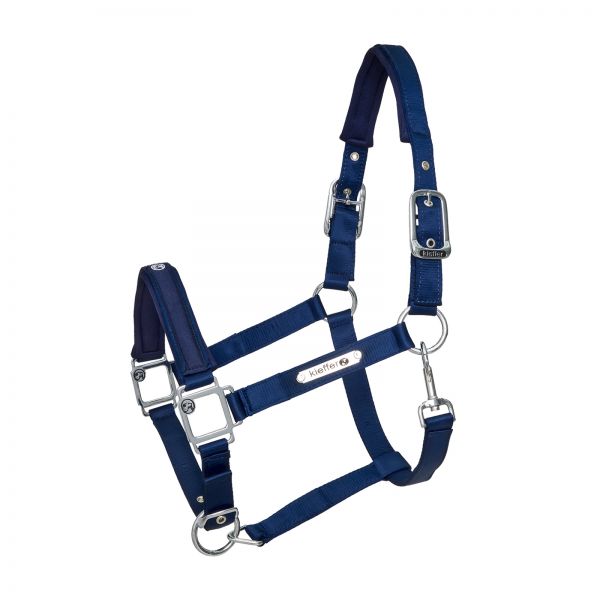 Satin Shine Headcollar in blue