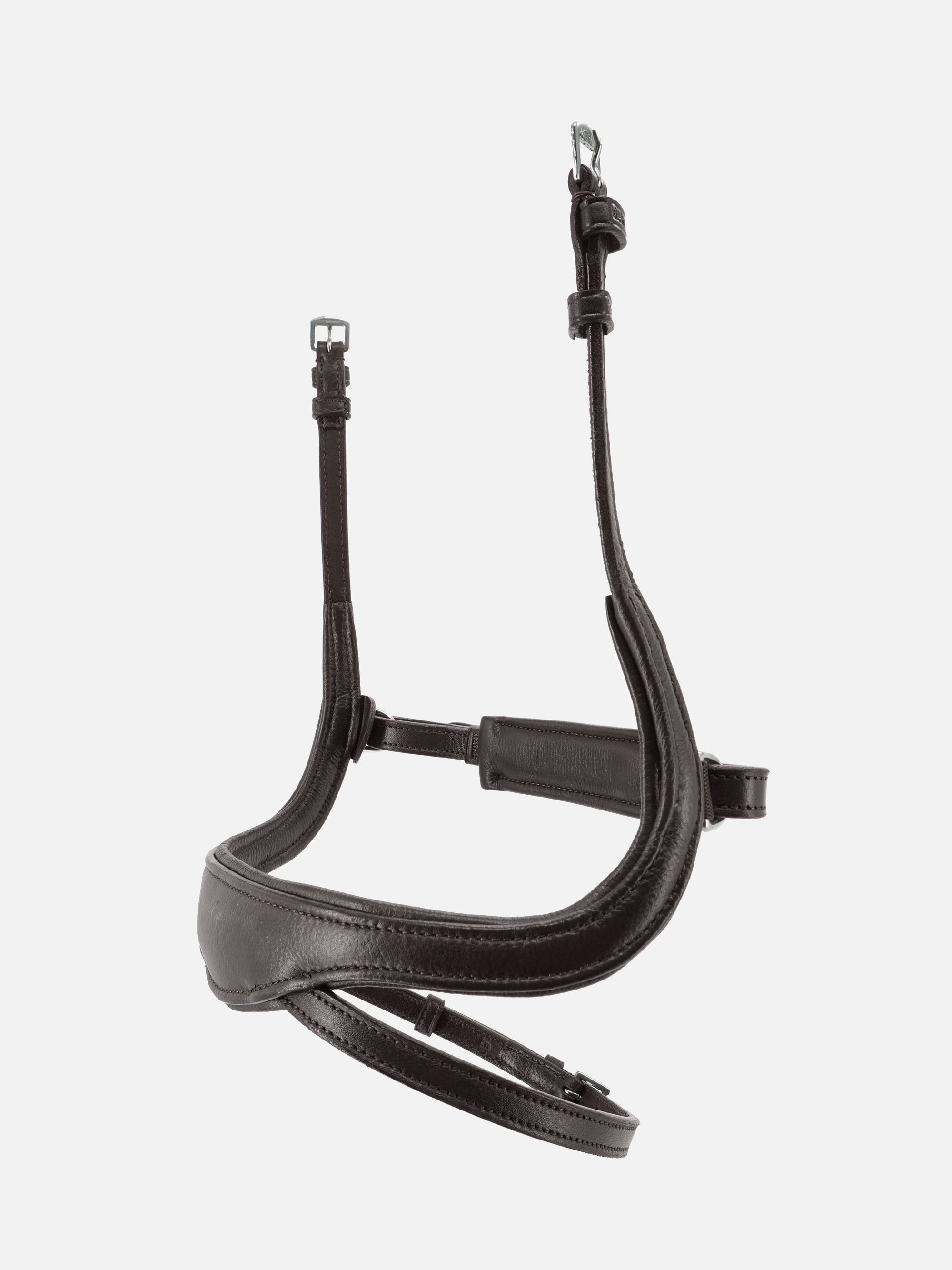 Schwedisches Reithalfter Kieffer Ultrasoft® Amy in Braun mit Chrombeschlägen