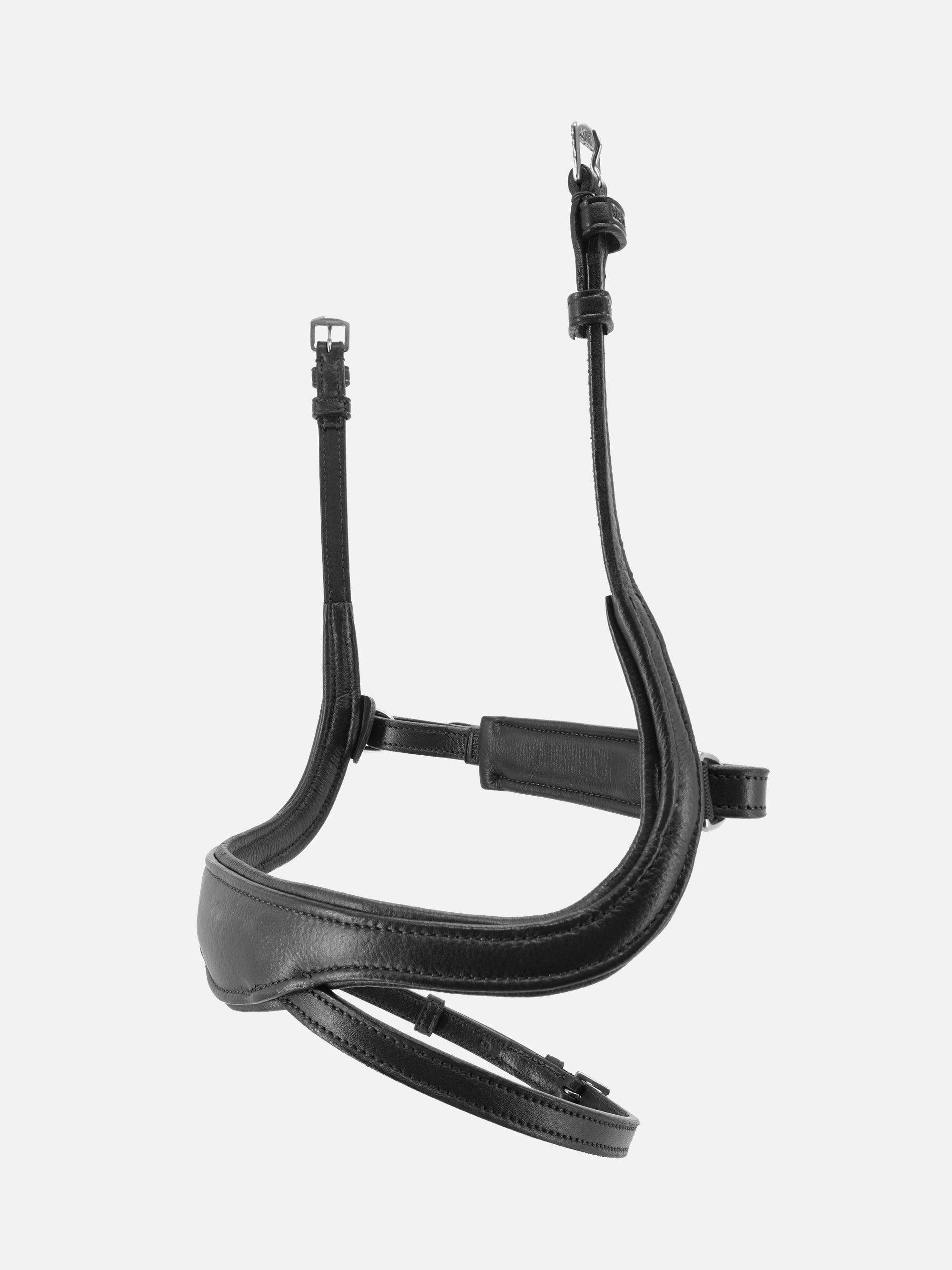 Schwedisches Reithalfter Kieffer Ultrasoft® Amy in Schwarz mit Chrombeschlägen