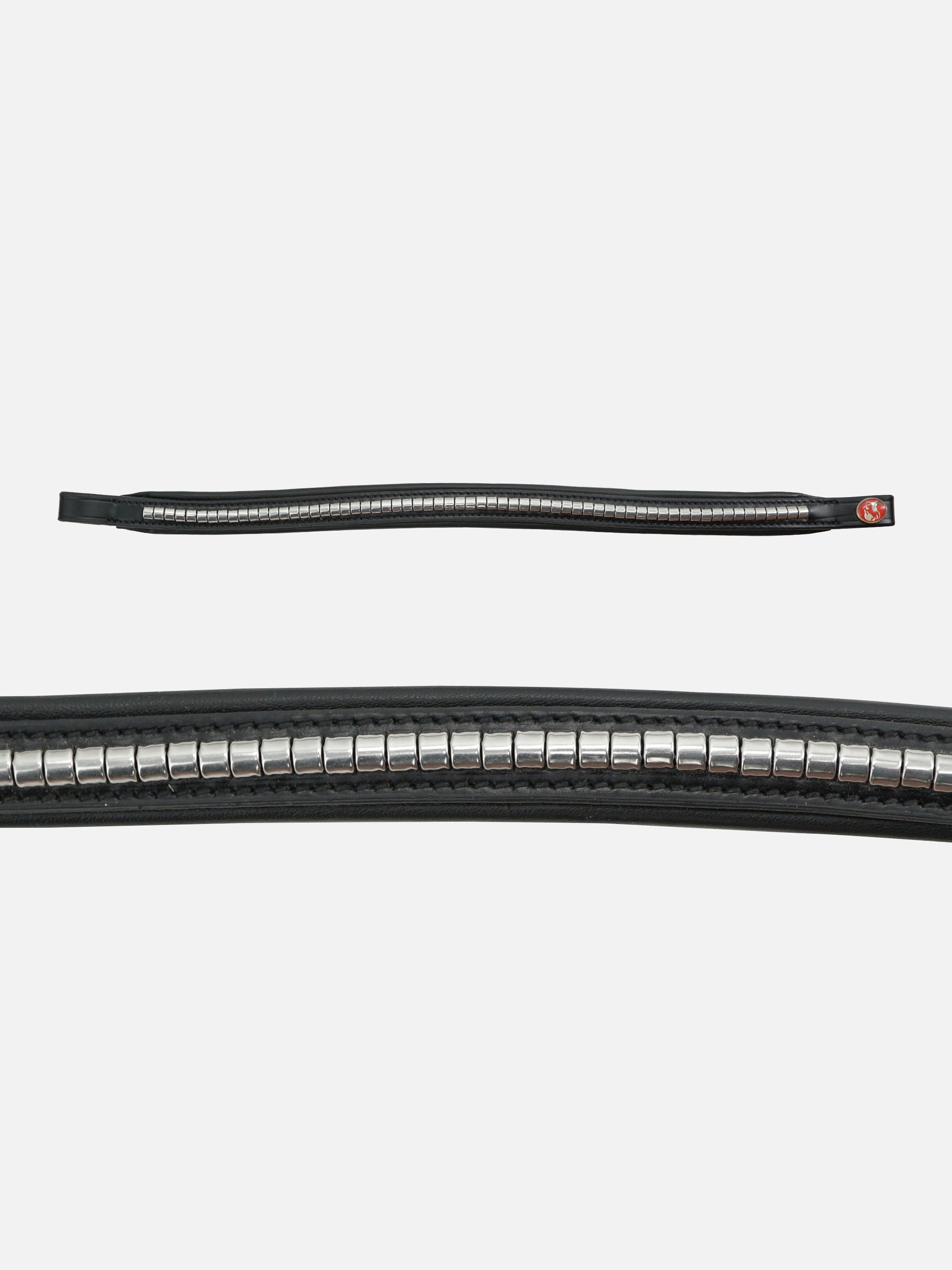 Stirnband Perseus in Schwarz mit silberner Clincherkette