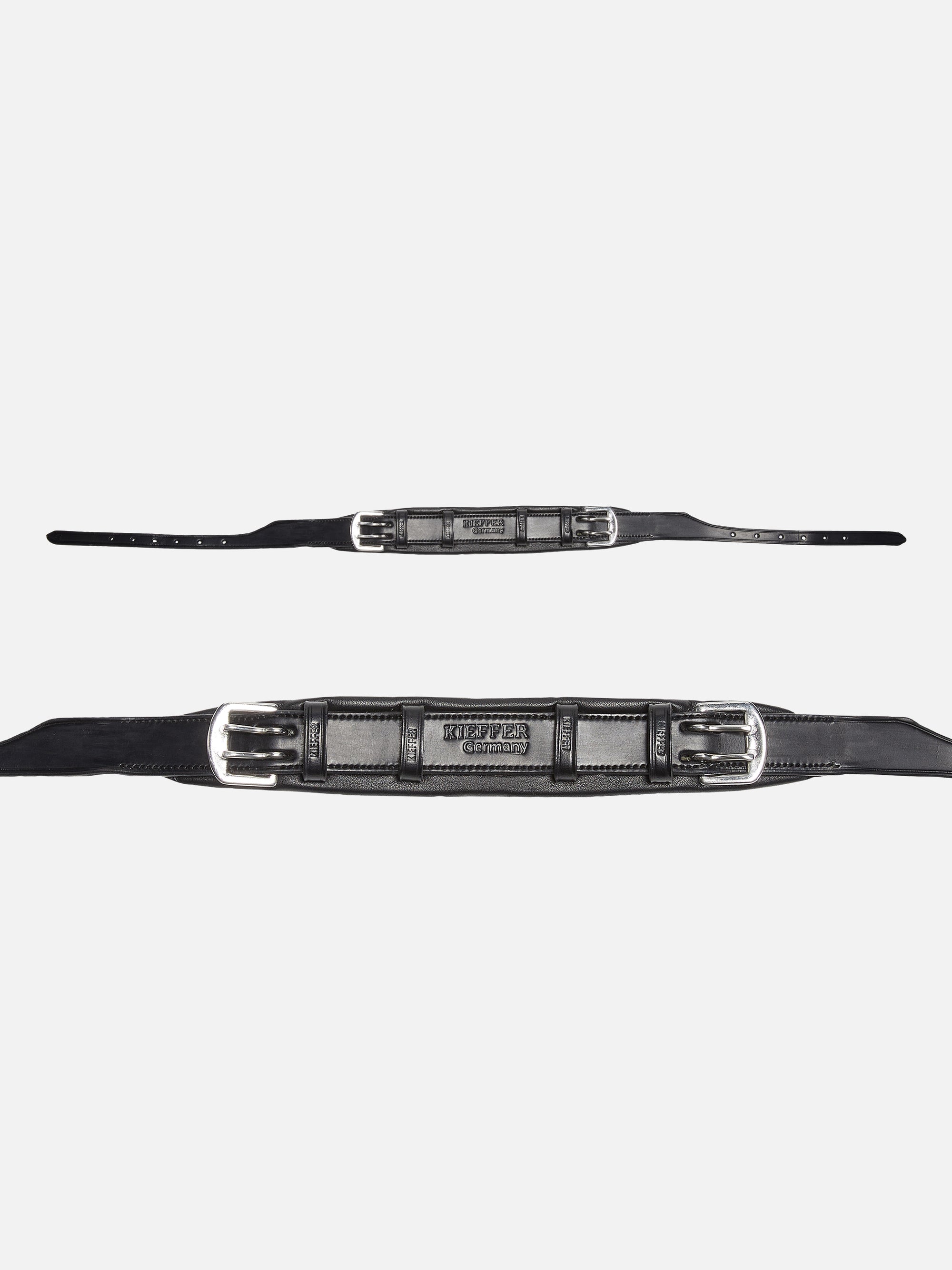 Kopfstück Sylvie in Schwarz mit Chrombeschlägen