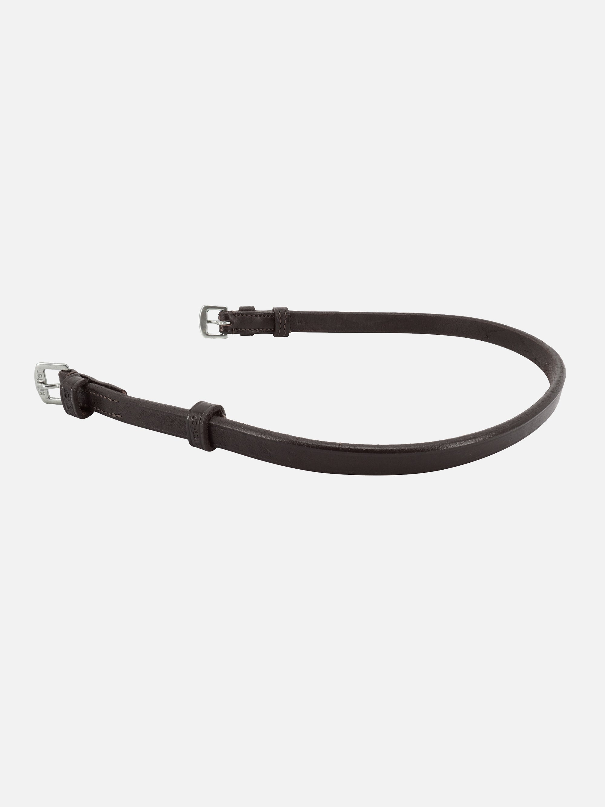 Kehlriemen Kieffer Ultrasoft® in Braun mit Chrombeschlägen