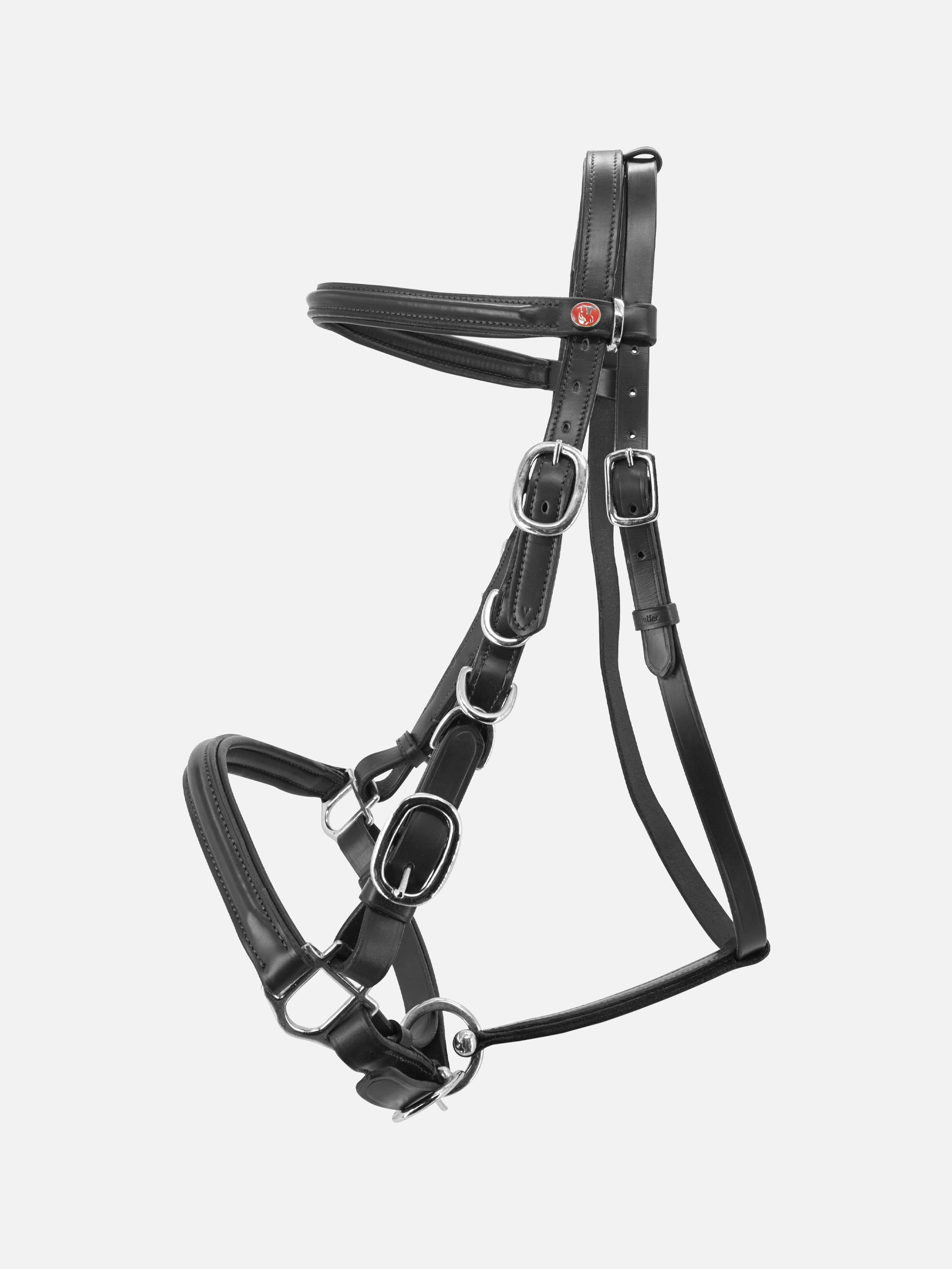 Wanderzaum Kieffer's Trail ohne Backenstücke in Schwarz mit Chrombeschlägen