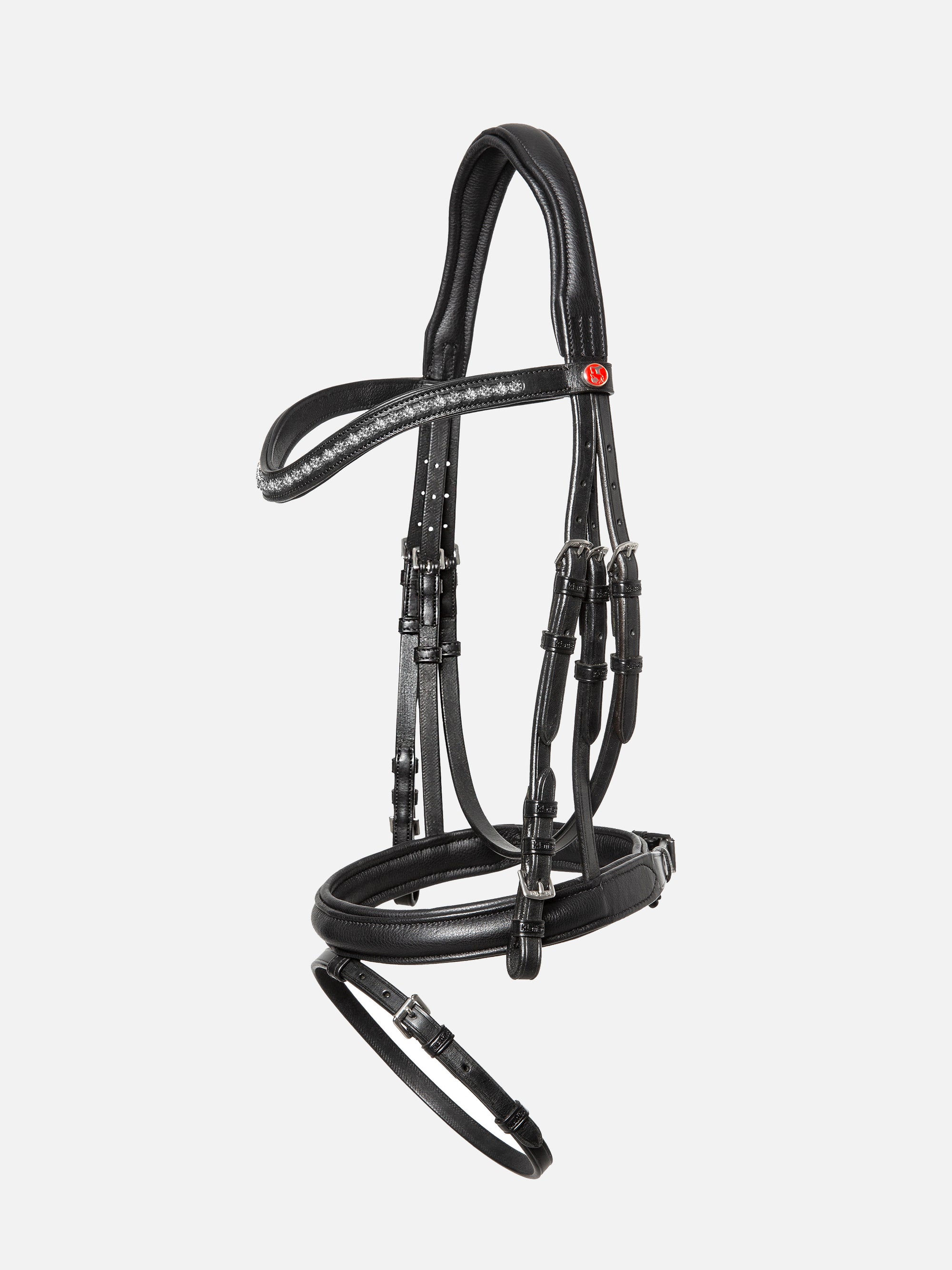 Trense Kieffer Ultrasoft® Fashion in Schwarz mit Chrombeschlägen