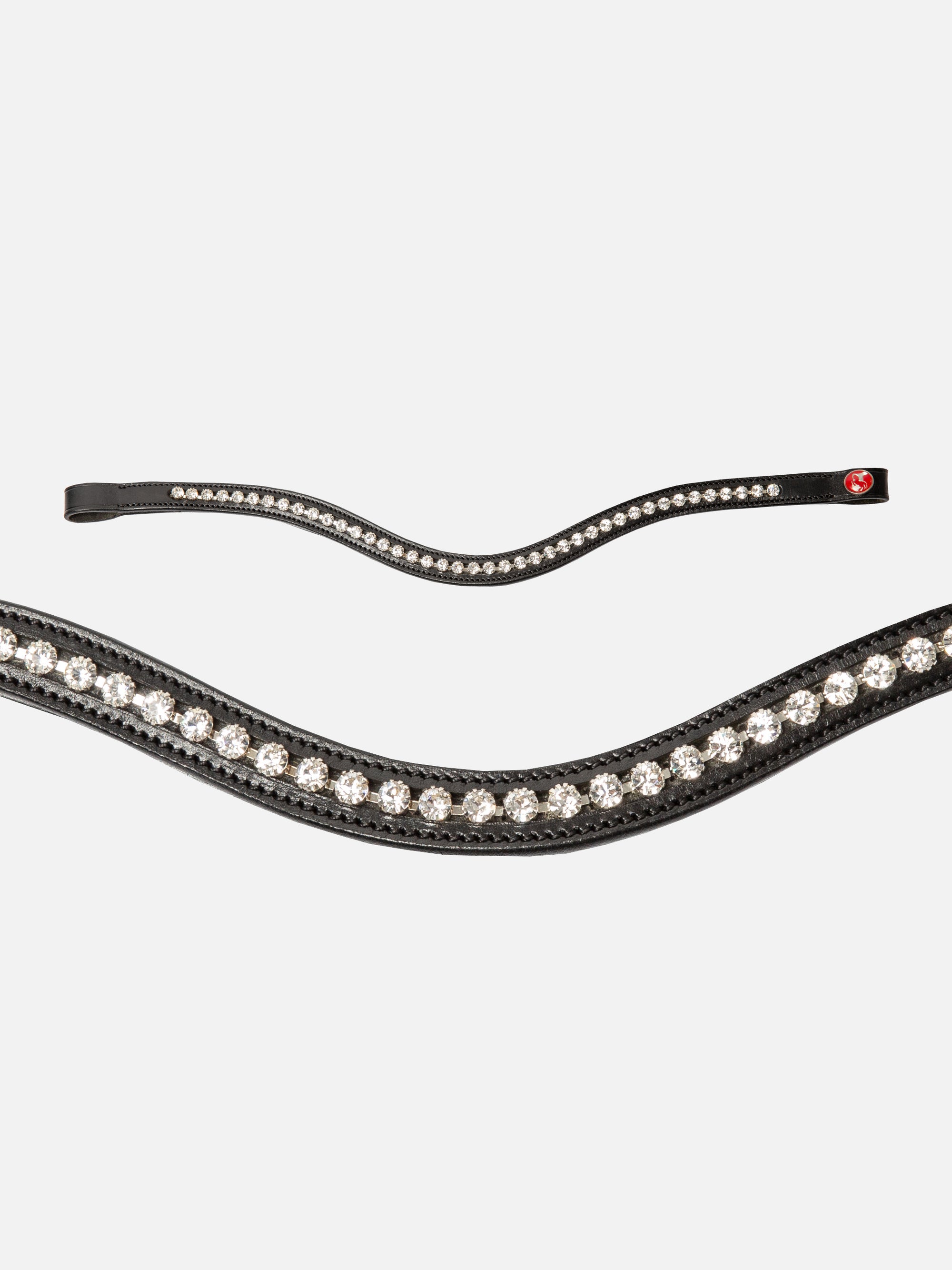 Detailfoto Trense Kieffer Ultrasoft® Fashion: geschwungenes Stirnband mit weißen Kristallen