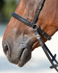 Detailfoto des Reithalfters vom gebisslosen Zaum Kieffer Ultrasoft® Kendra am Pferd
