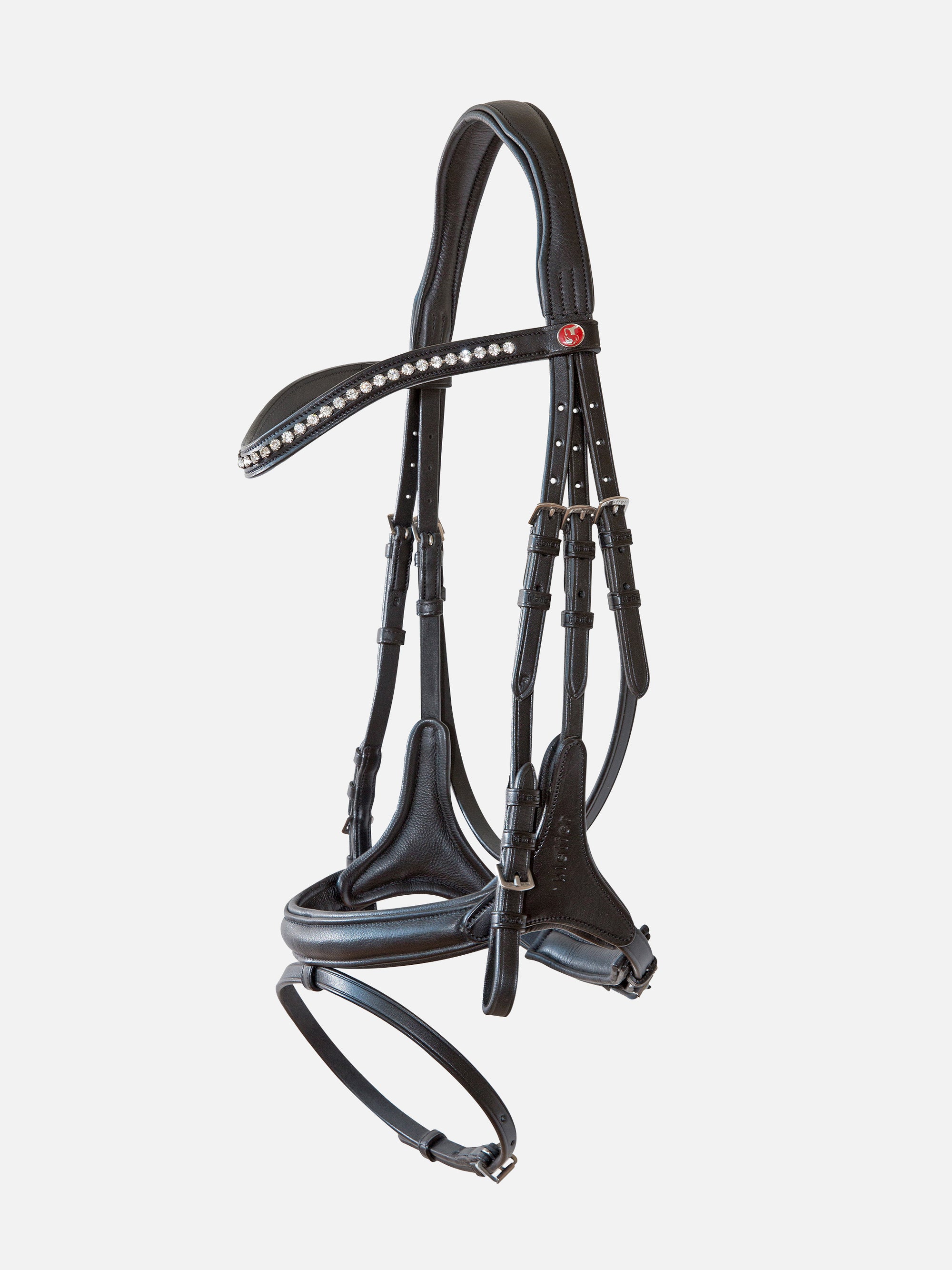 Trense Kieffer Ultrasoft® Celia in Schwarz mit Chrombeschlägen