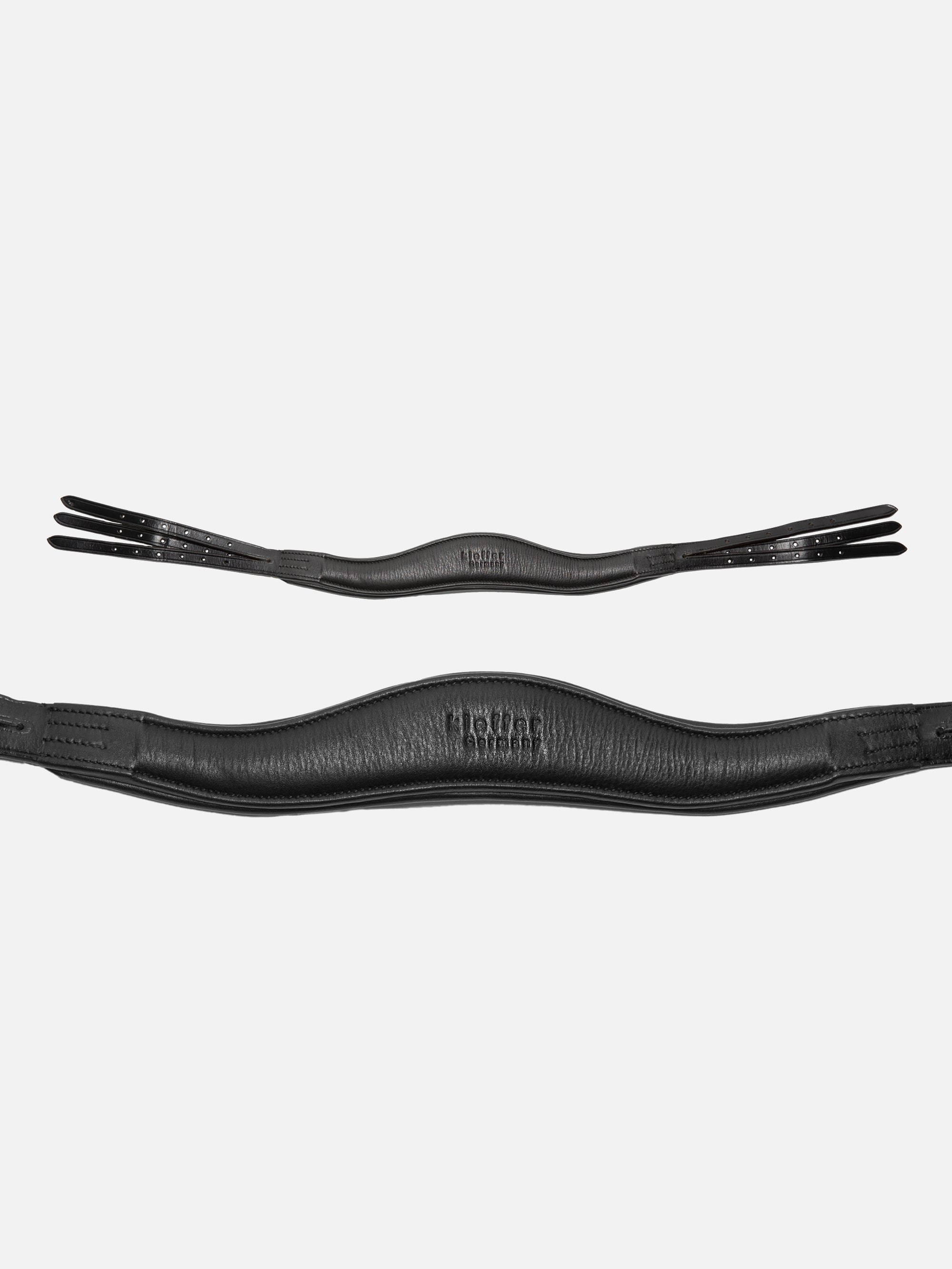 Detailfoto Trense Kieffer Ultrasoft® Amy in Schwarz mit Chrombeschlägen: anatomisches Genickstück