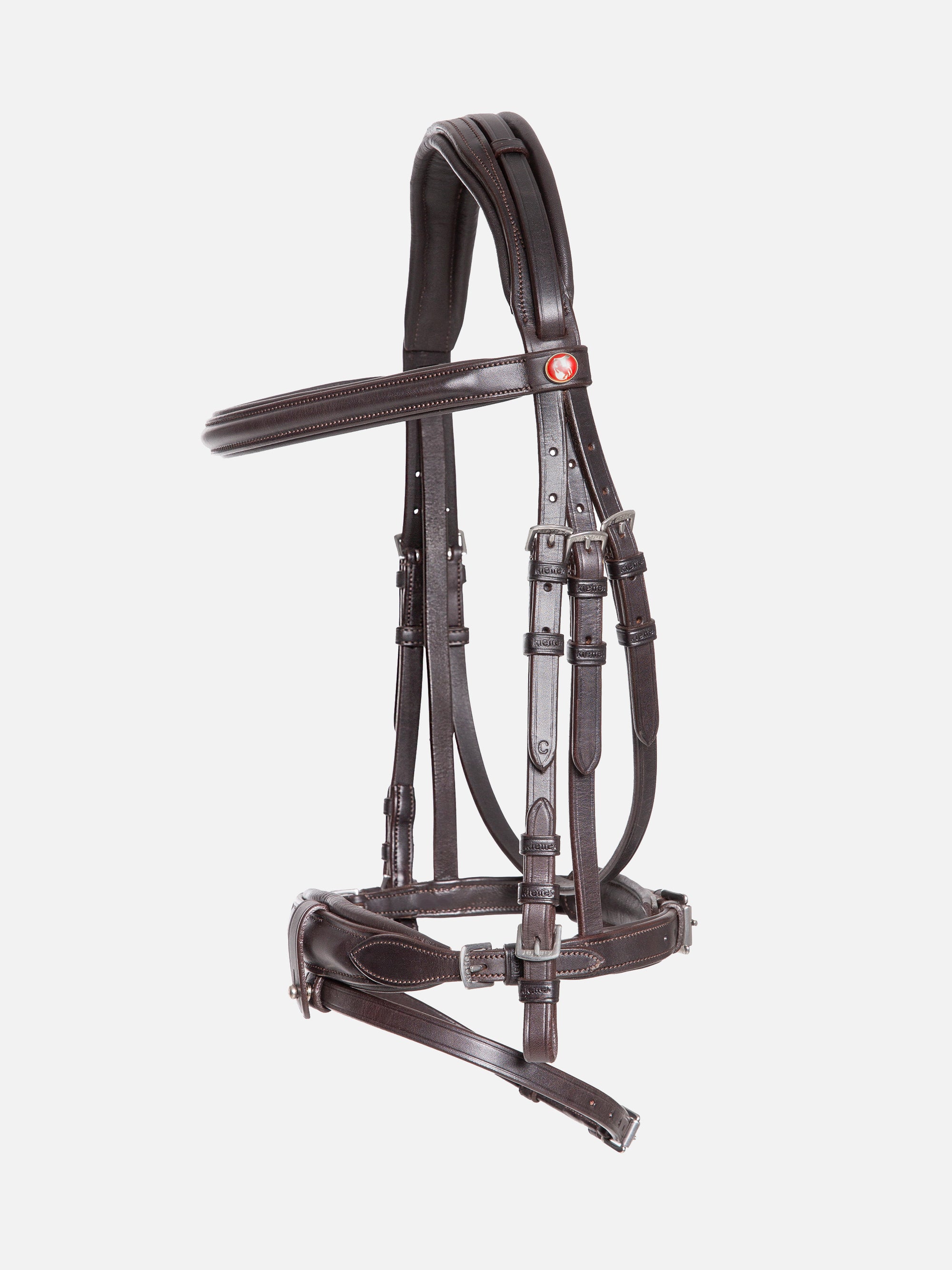 Trense Kieffer Ultrasoft® Unah in Braun mit Chrombeschlägen