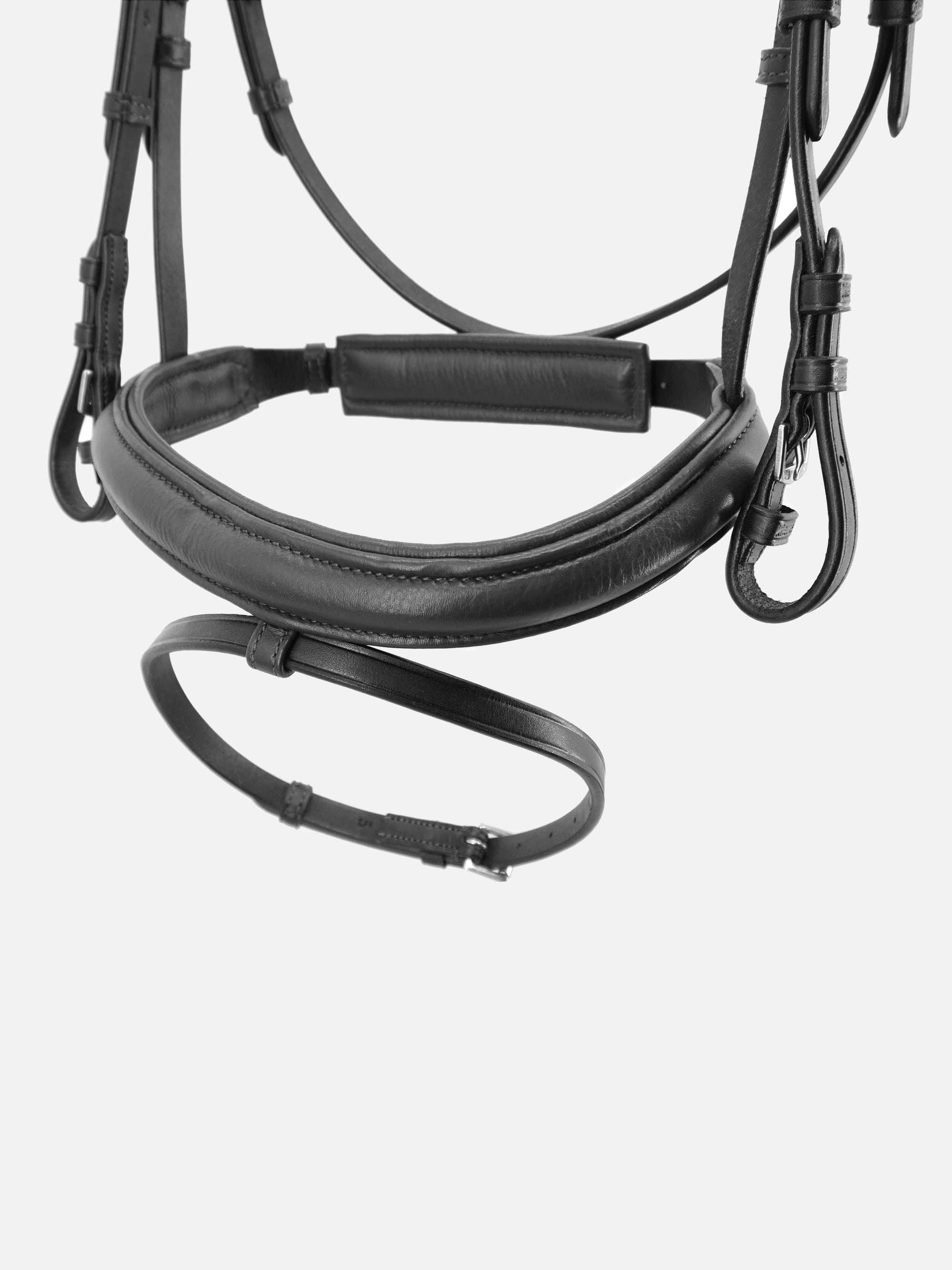 Detailfoto Trense Kieffer Ultrasoft® Haflinger in Schwarz: Reithalfter