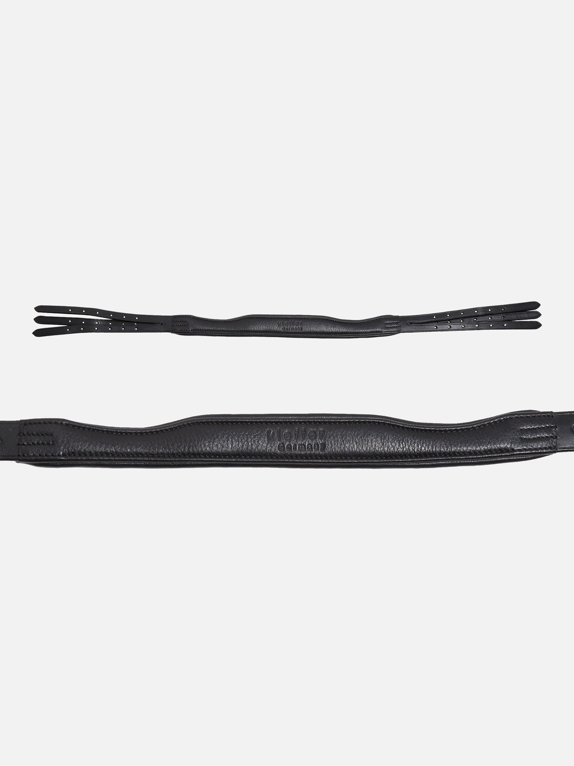 Detailfoto Trense Kieffer Ultrasoft® Stella in Schwarz mit Chrombeschlägen: Genickstück