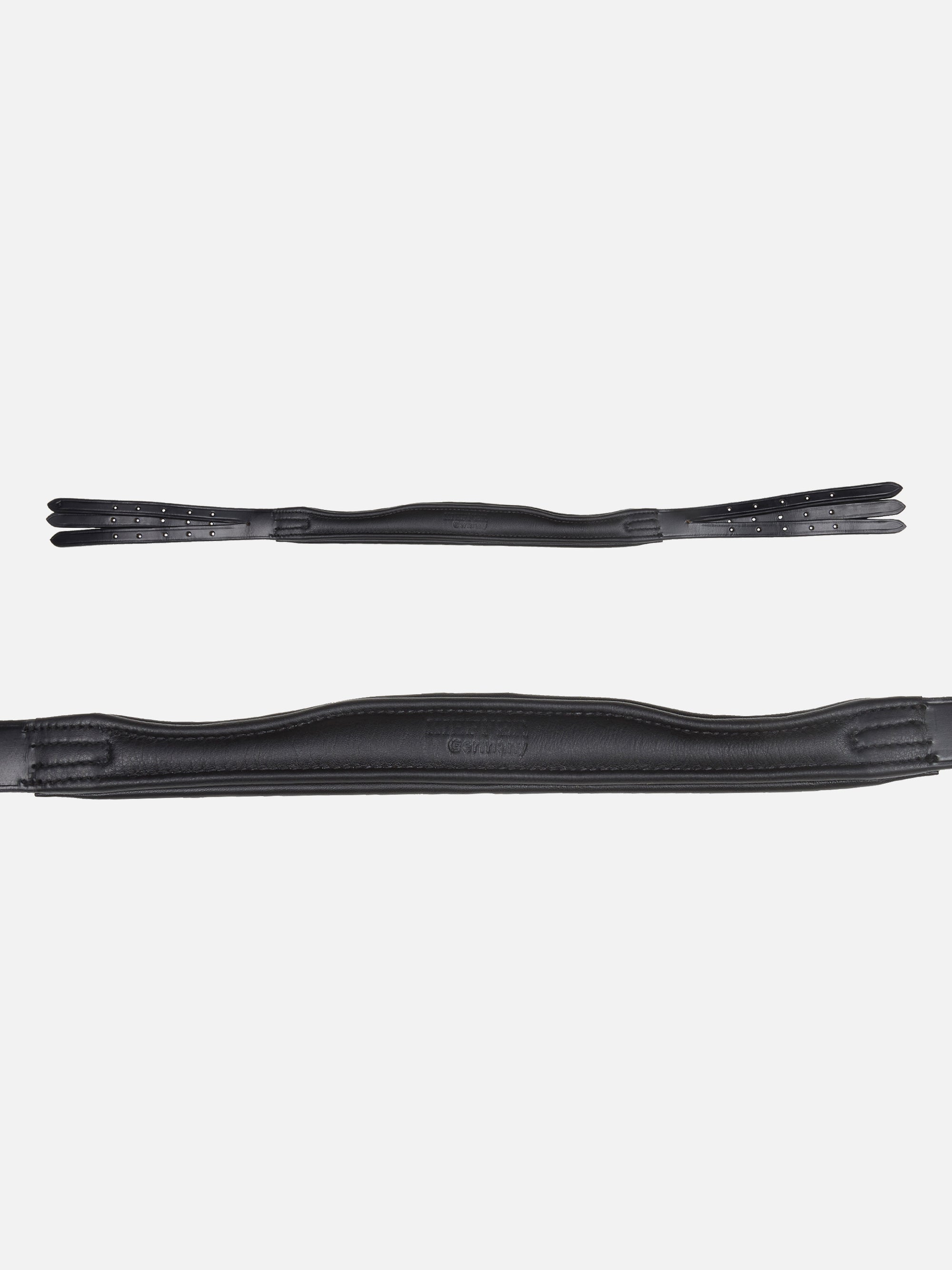 Detailfoto Trense Ilona in Schwarz mit Chrombeschlägen: Genickstück