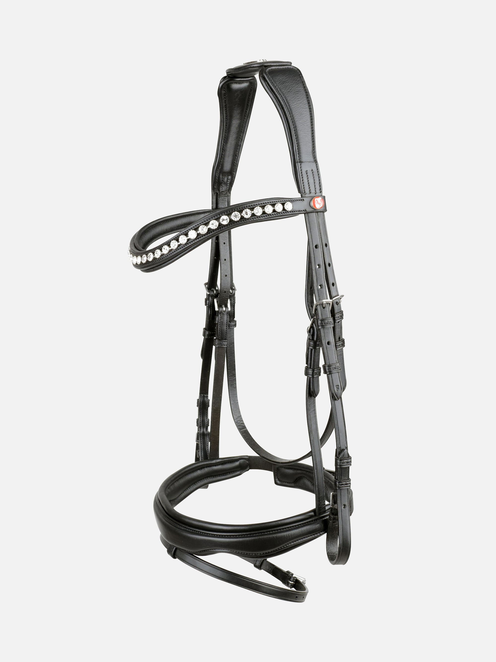 Trense Kieffer Ultrasoft® Gaya in Schwarz mit Chrombeschlägen