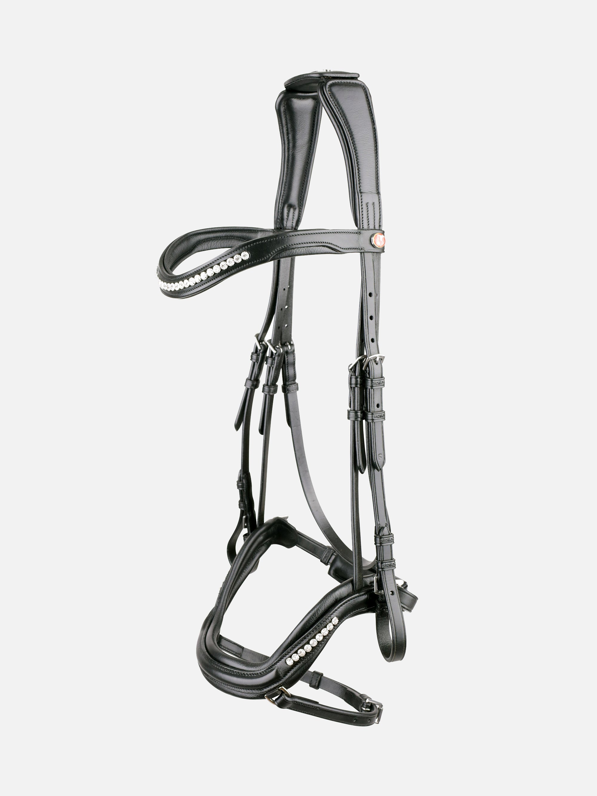Trense Kieffer Ultrasoft® Luna in Schwarz mit Chrombeschlägen