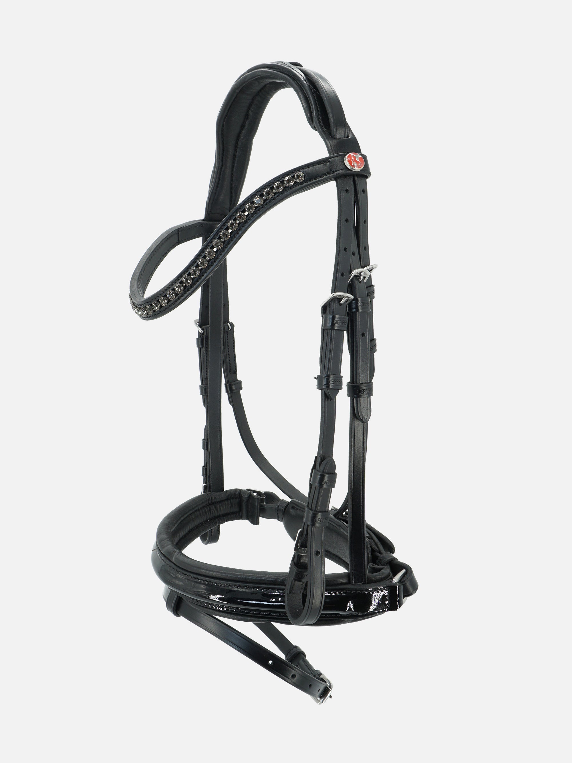 Trense Comfort Young Profi in Schwarz mit Chrombeschlägen