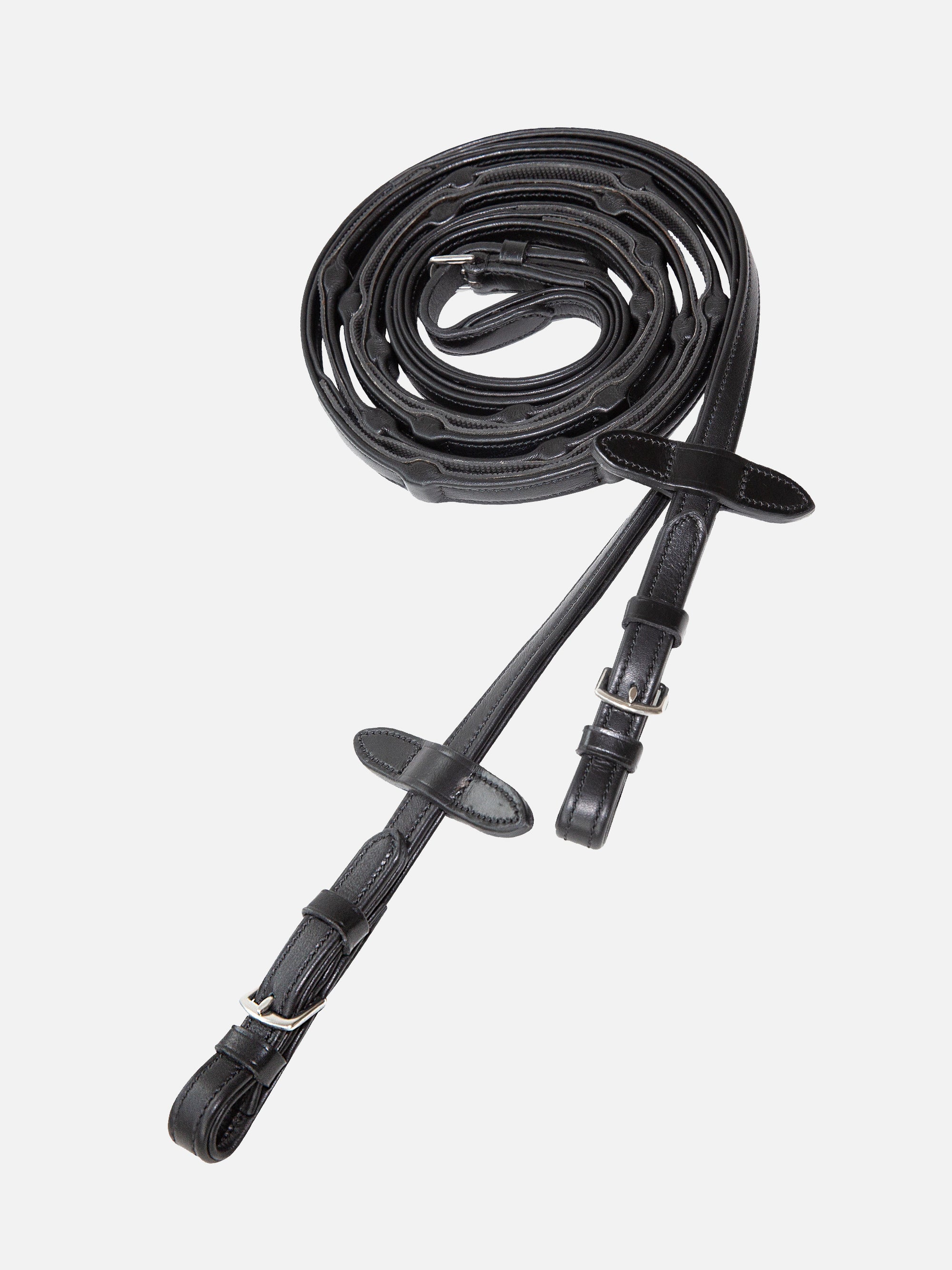 Lederzügel Kieffer Ultrasoft® in Schwarz mit Chrombeschlägen