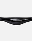 Detailfoto des anatomisch geformtem Lack-Reithalfters der Kandare Kieffer Ultrasoft® Amy