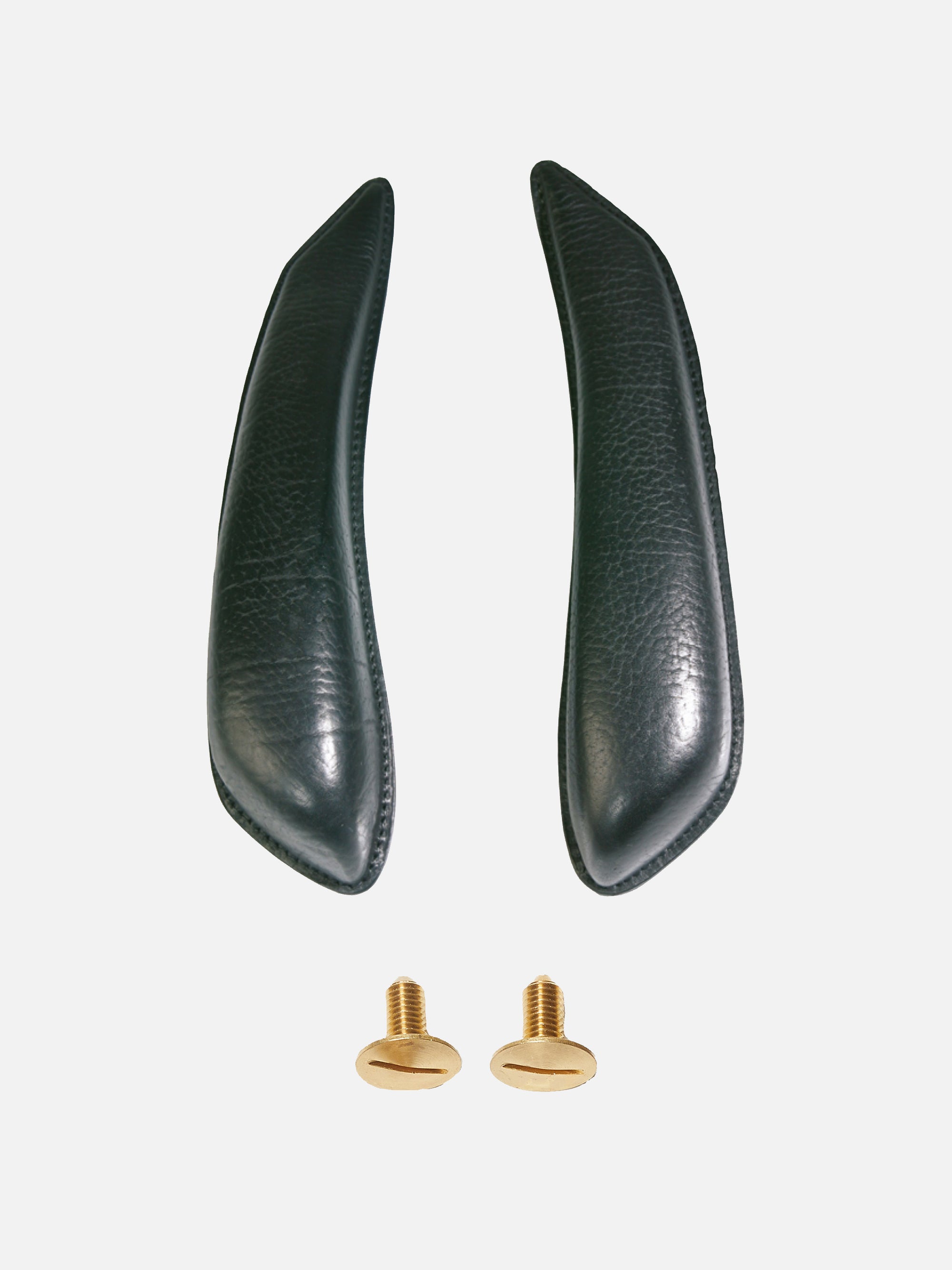 Wadenstütze Isar in Schwarz mit Messingschrauben