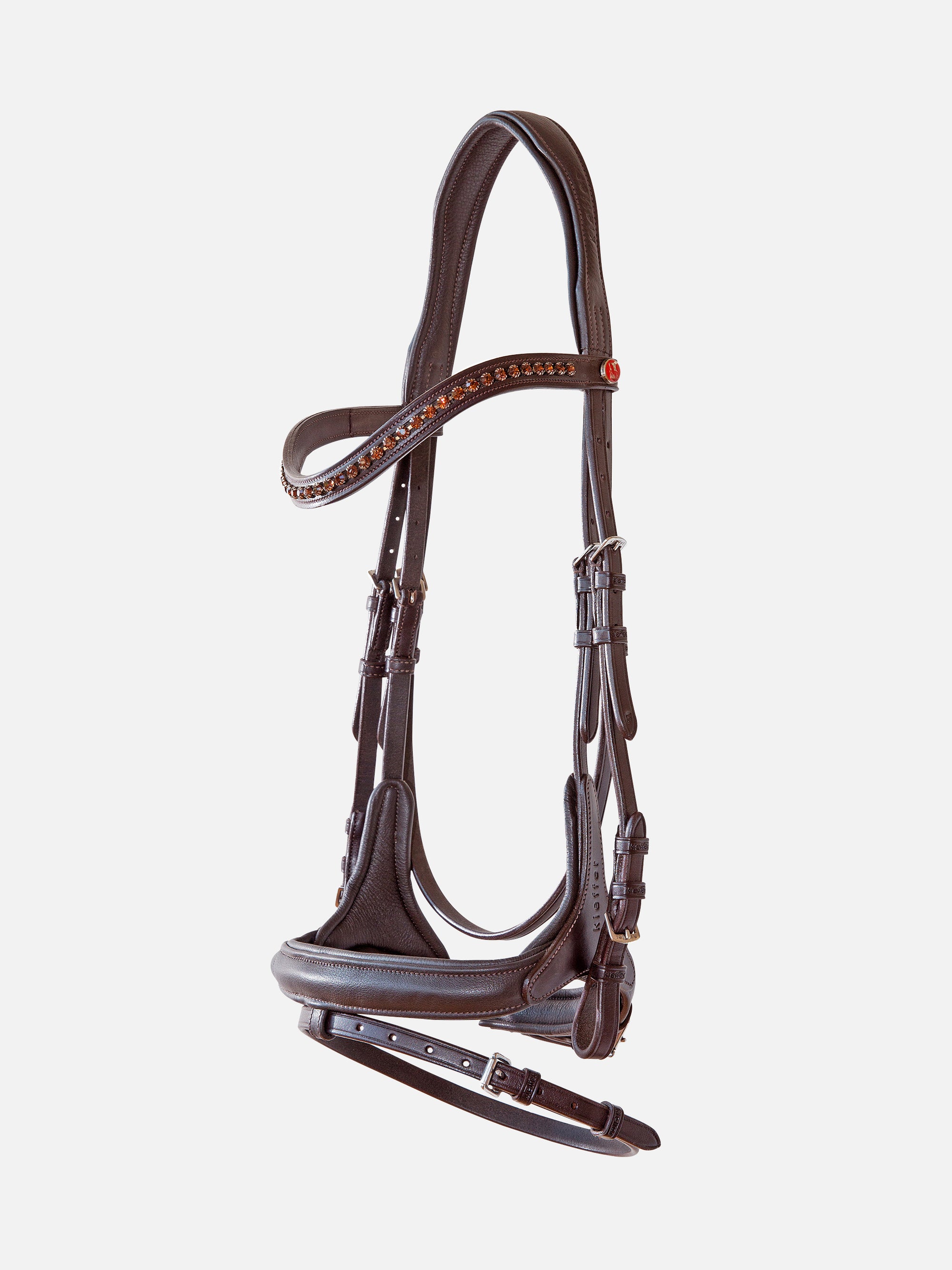 Trense Kieffer Ultrasoft® Celia in Braun mit Chrombeschlägen
