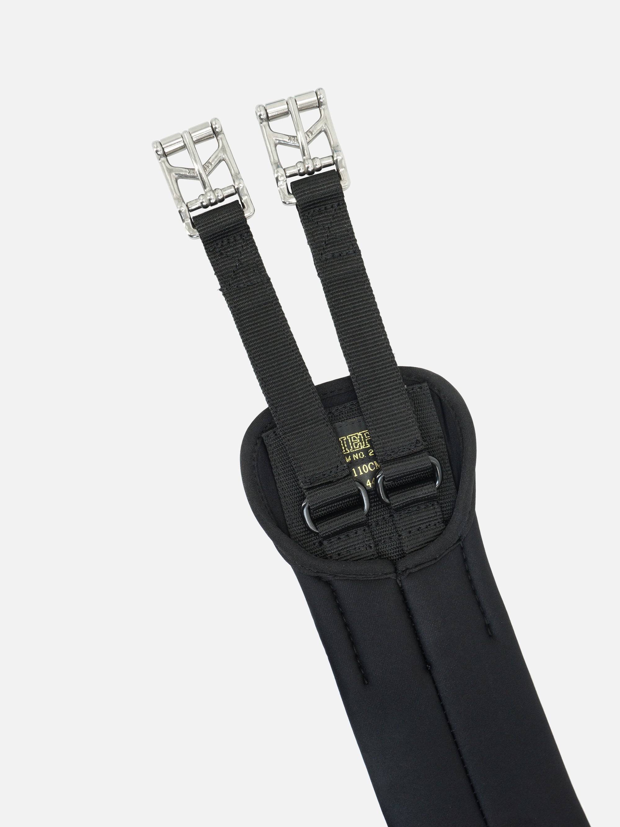 Langgurt Kiefferpren ohne Elastik in Schwarz mit Rollschnallen