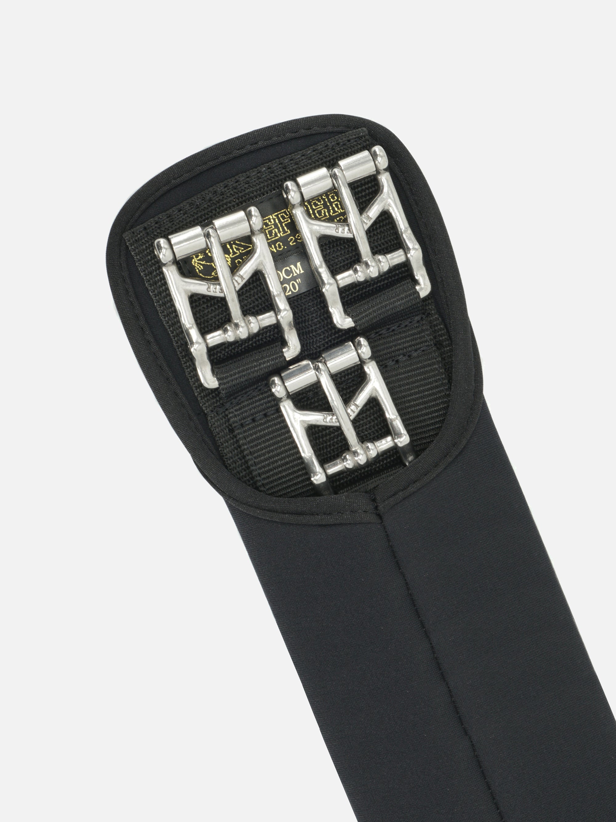 Detailfoto  Kurzgurt Kiefferpren Champion mit drei hochwertigen Rollschnallen aus Edelstahl pro Seite