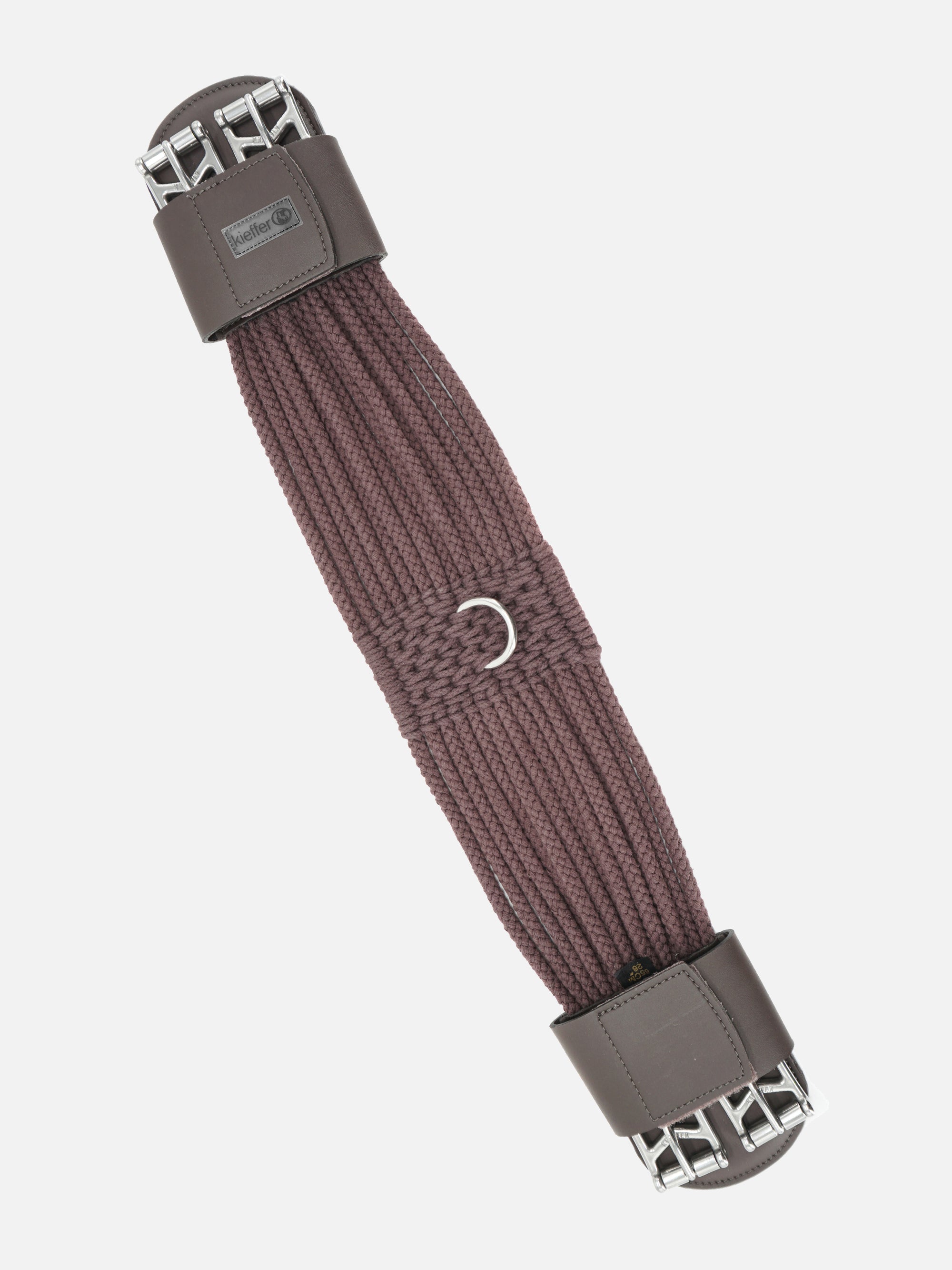 Kurzgurt Cotton Contour in Braun mit Rollschnallen und Elastomerband