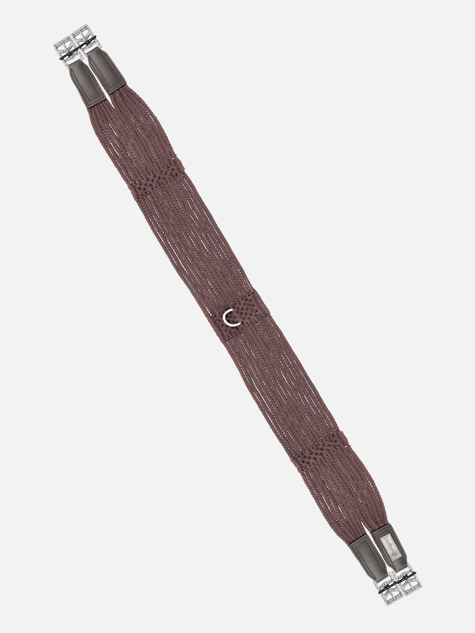 Langgurt Cotton Contour in Braun mit Rollschnallen und Elastomerband