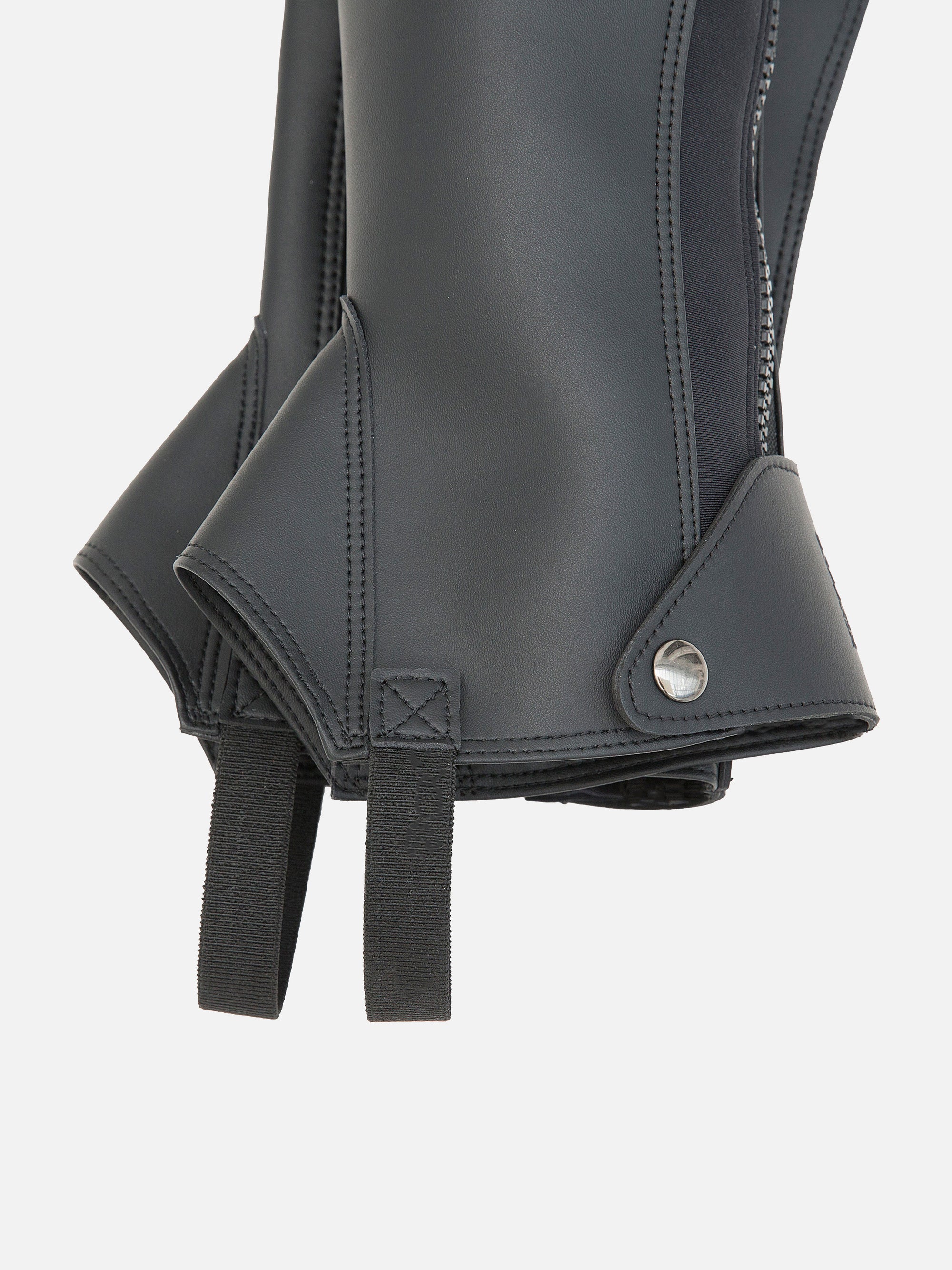 Detailfoto der Chaps Andorra: unterer Verschluss und Fersengummi