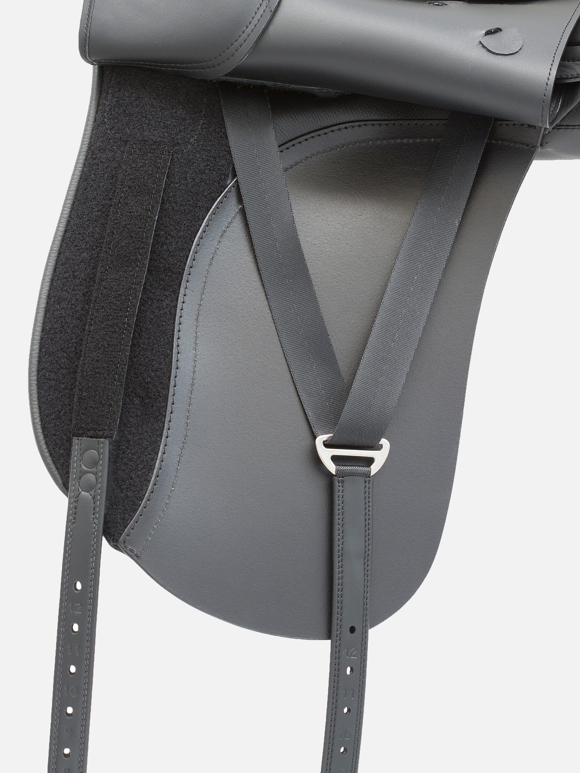 Blick unter das Sattelblatt von Dressursattel Passion Two ohne Klettpausche