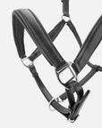 Detailfoto Leder-Stallhalfter Kieffer Ultrasoft® in Schwarz: Nasenriemen