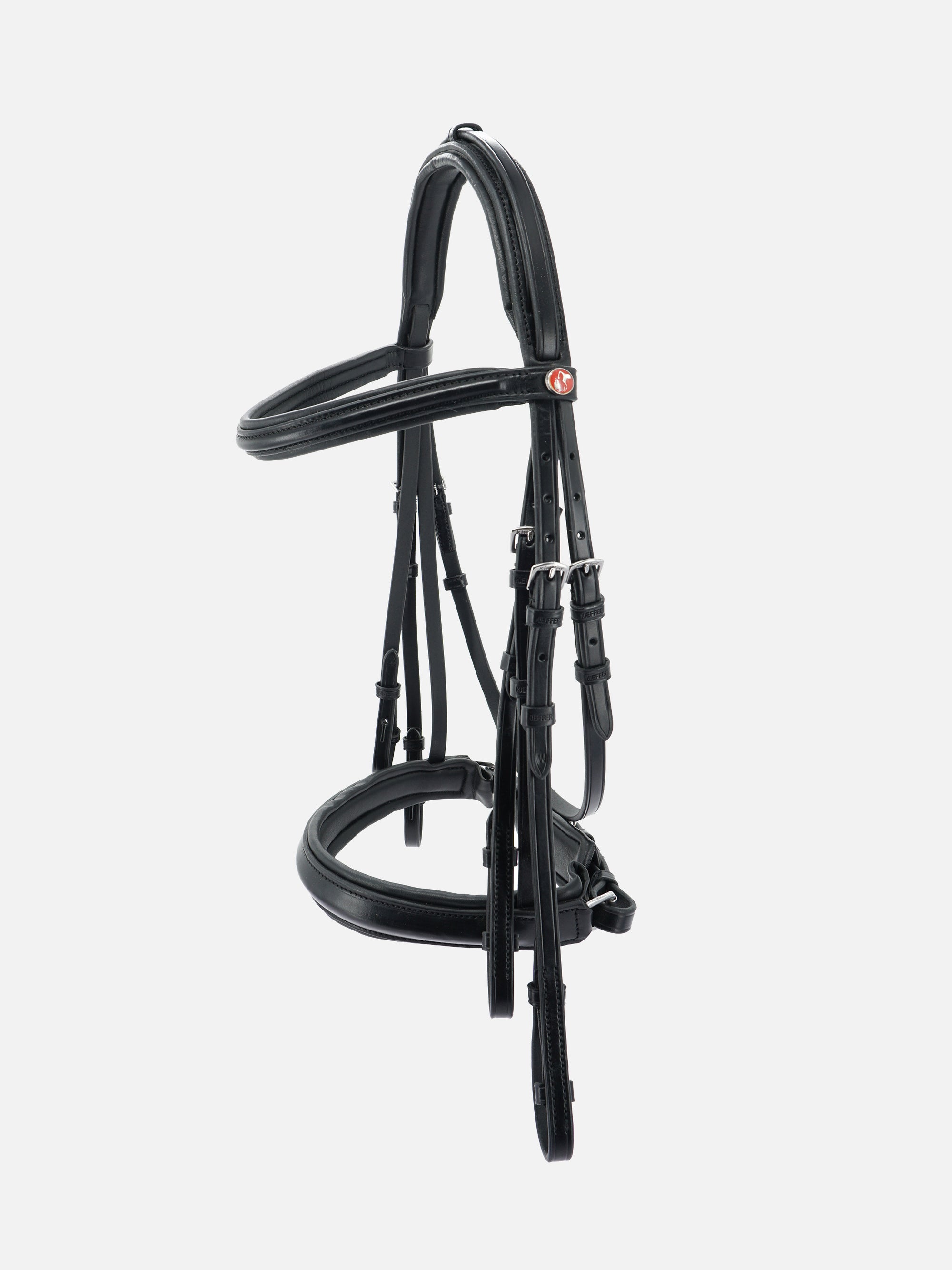 Kandare Ergonomic Line II in Schwarz mit Chrombeschlägen