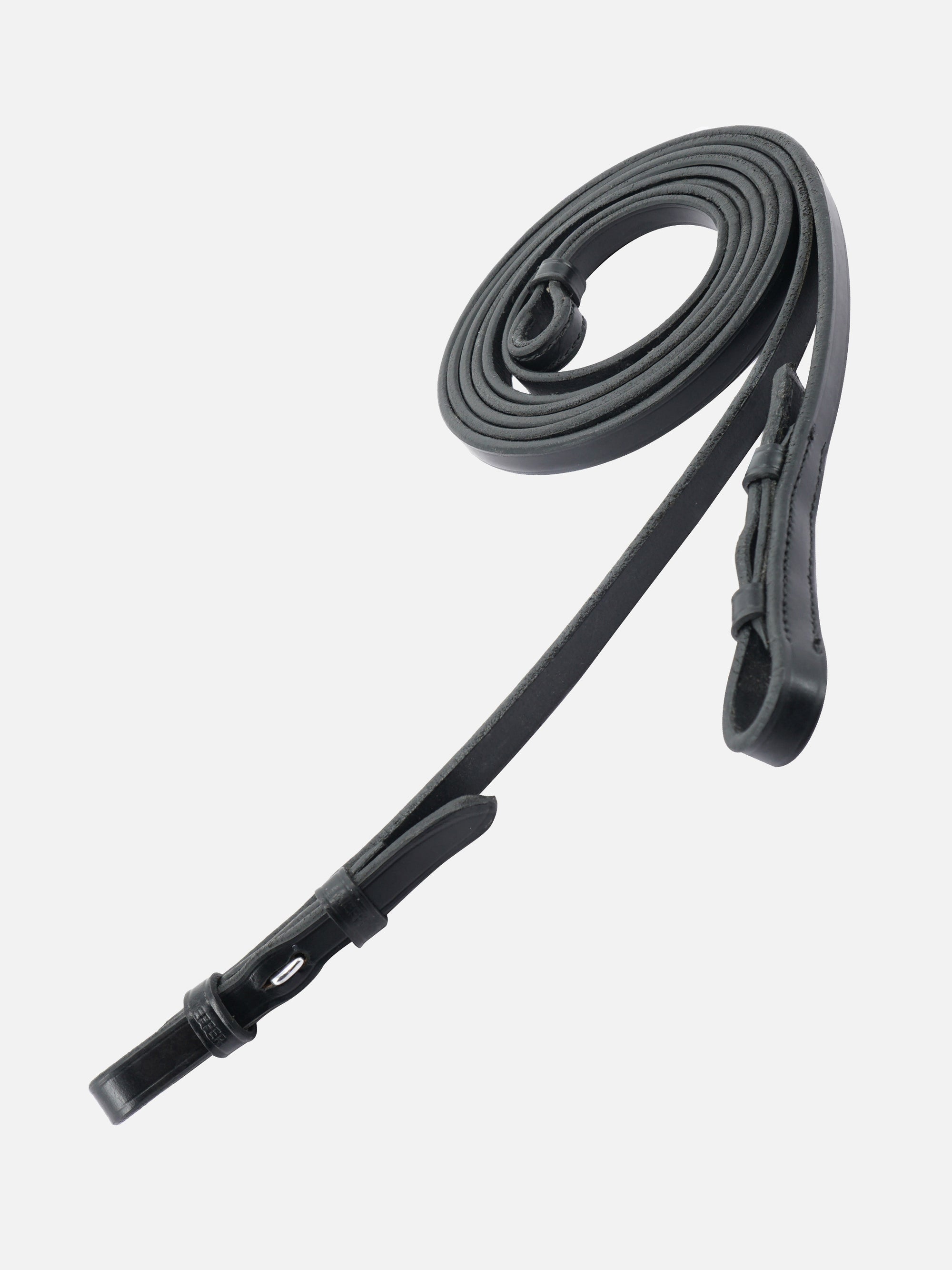 Kandaren-Zügel Paris in Schwarz in Schwarz mit Chrombeschlägen