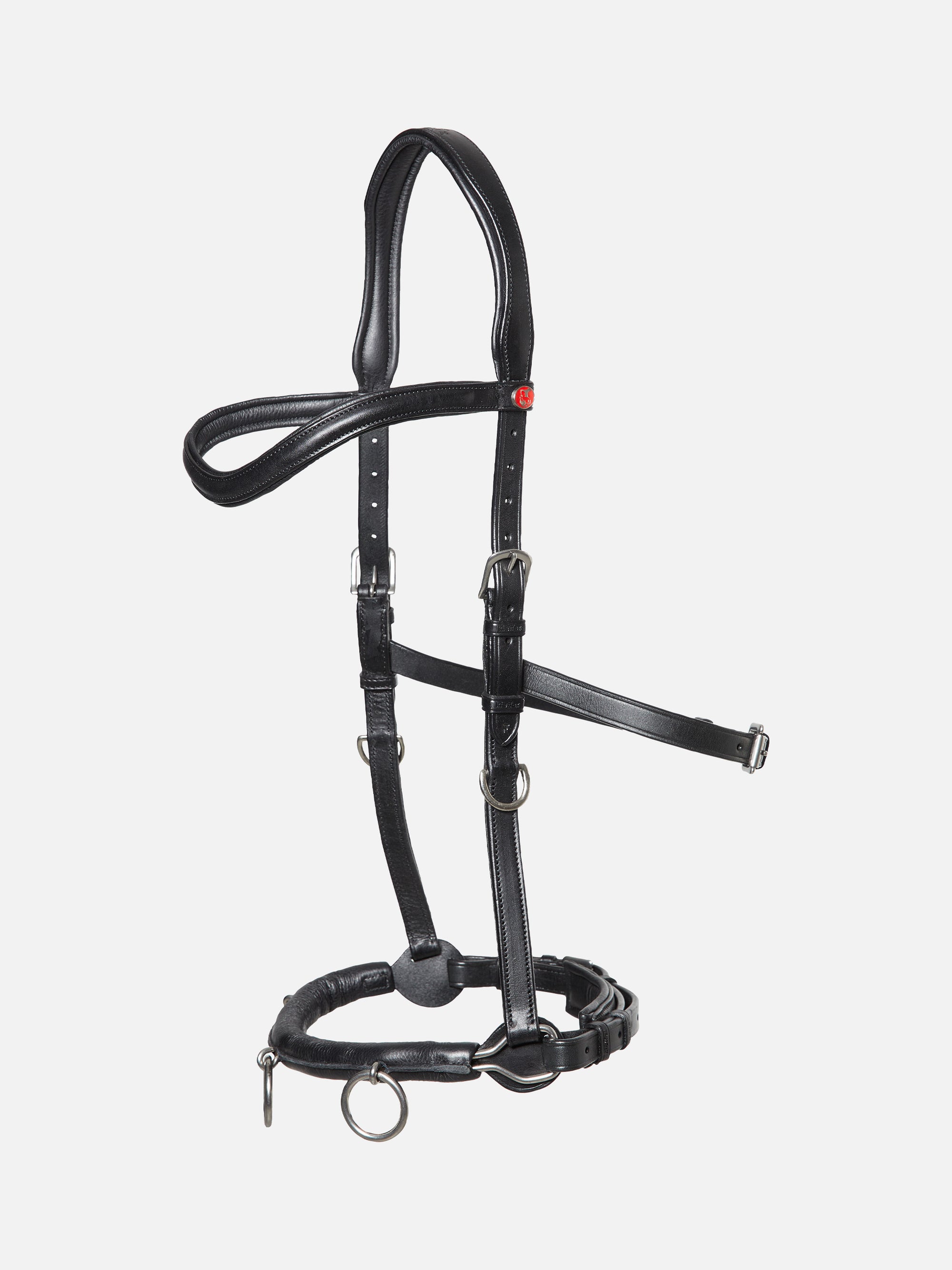 Kappzaum Kieffer Ultrasoft® in Schwarz mit Chrombeschlägen ohne Backenstücke