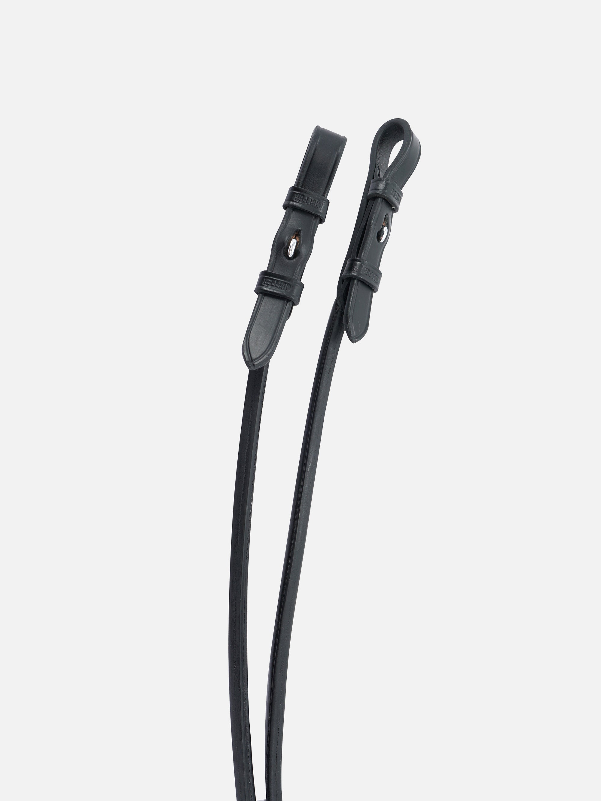 Detailfoto rundgenähte Trensenzügel für Kandare Sylvie