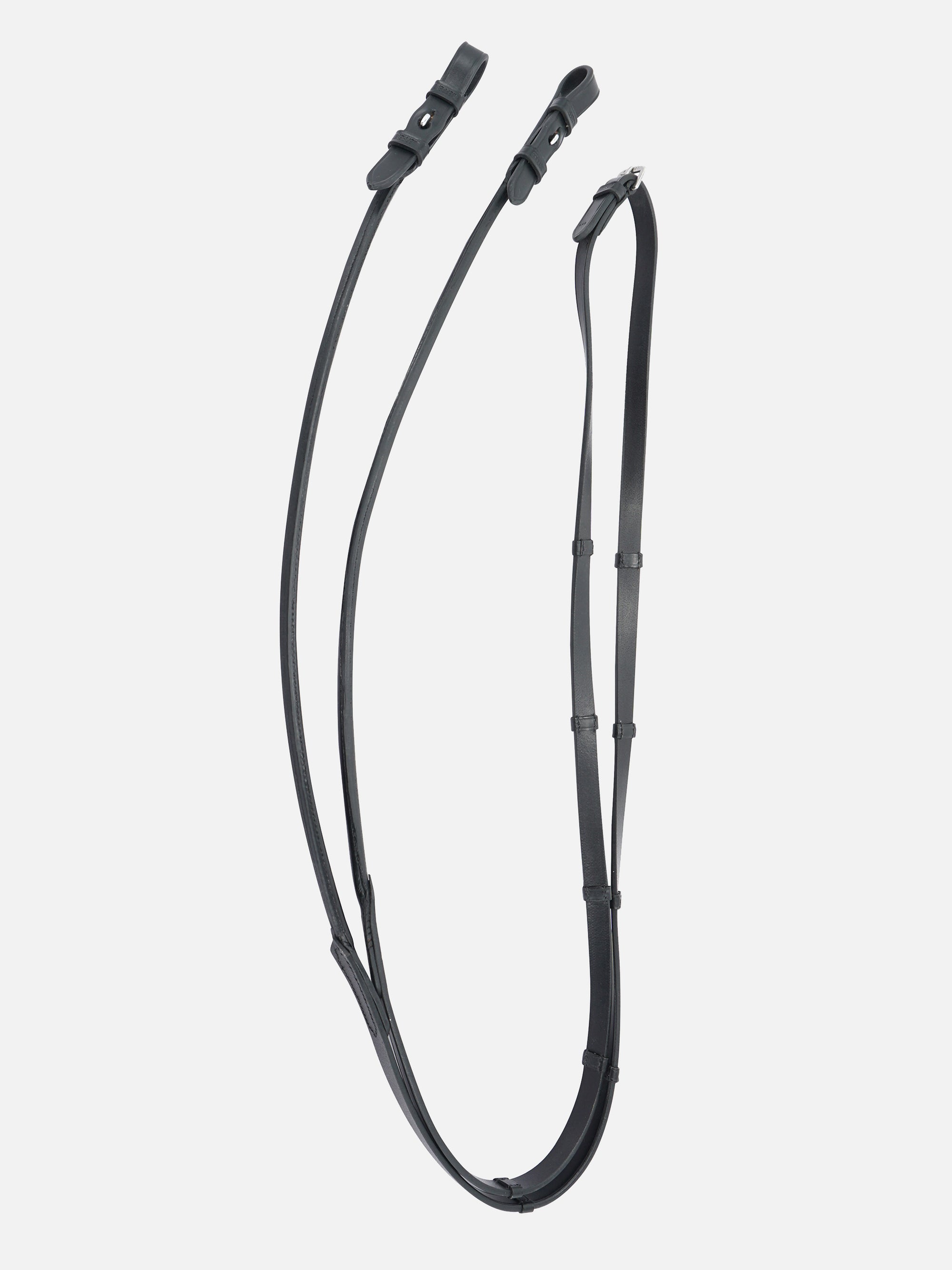 Detailfoto rundgenähte Trensenzügel für Kandare Sylvie