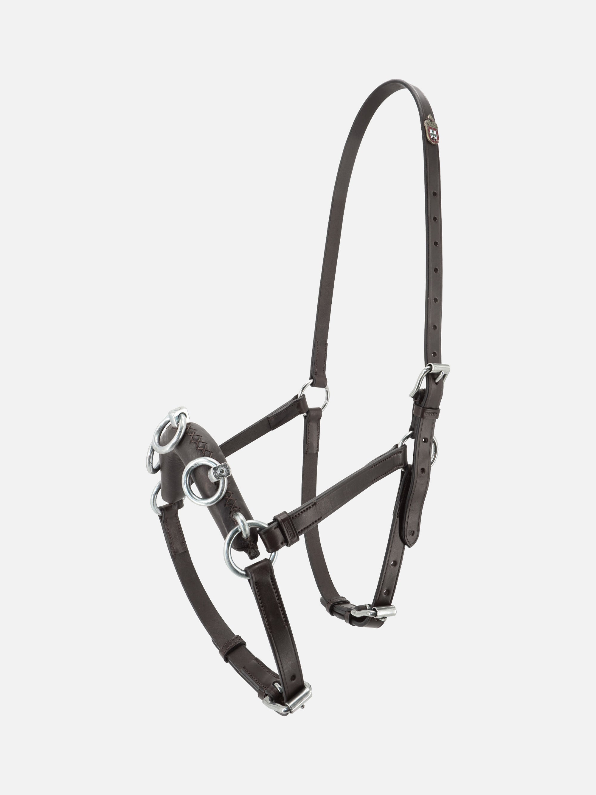 Kappzaum Perfect in Braun mit Chrombeschlägen