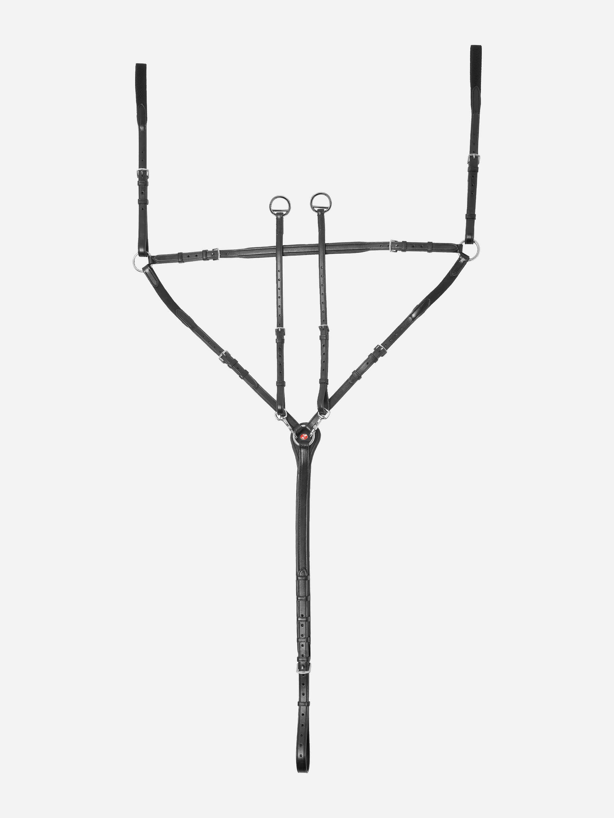 3-Punkt-Vorderzeug in Schwarz mit Chrombeschlägen