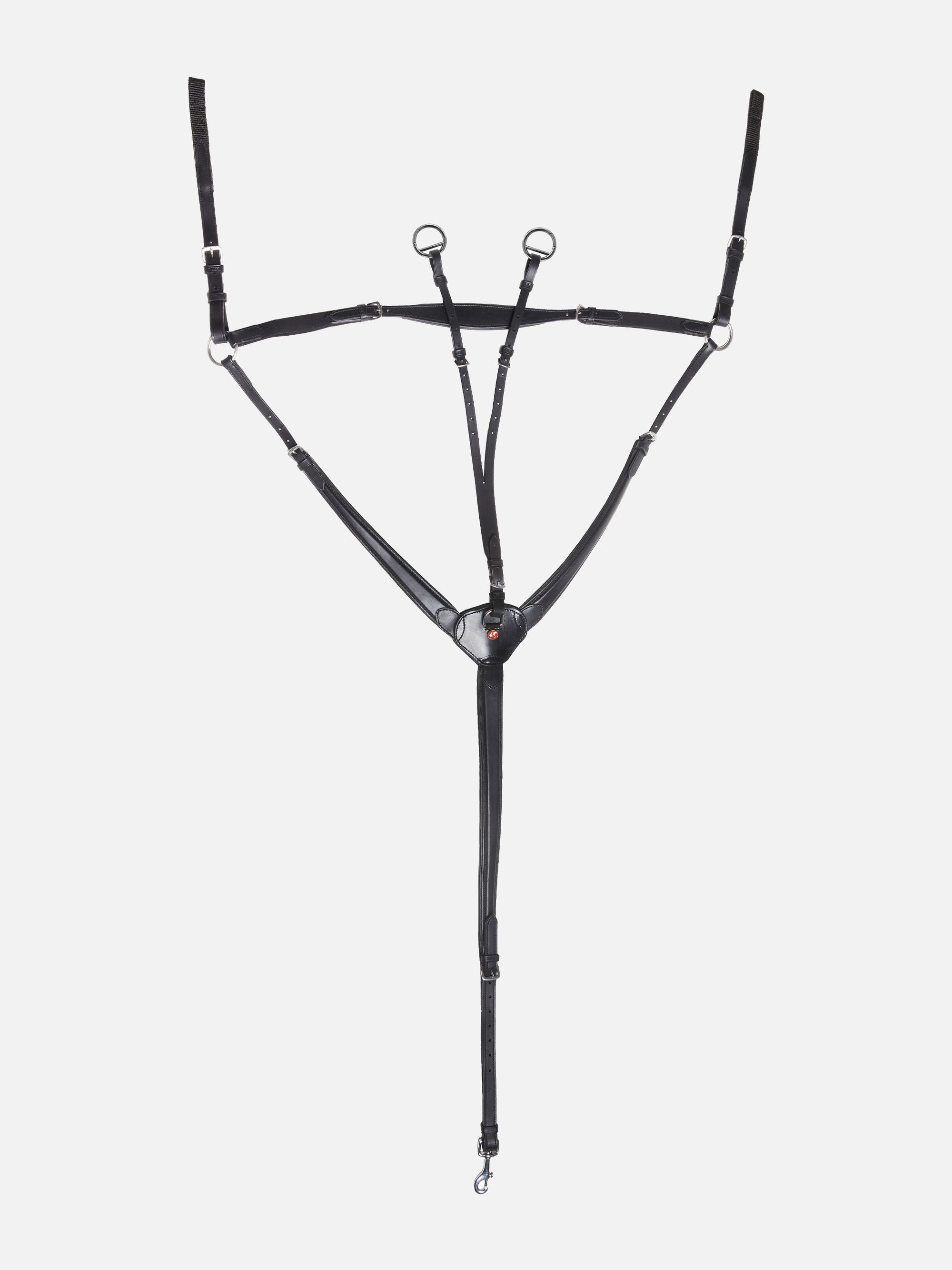 3-Punkt-Vorderzeug Profi in Schwarz mit Chrombeschlägen