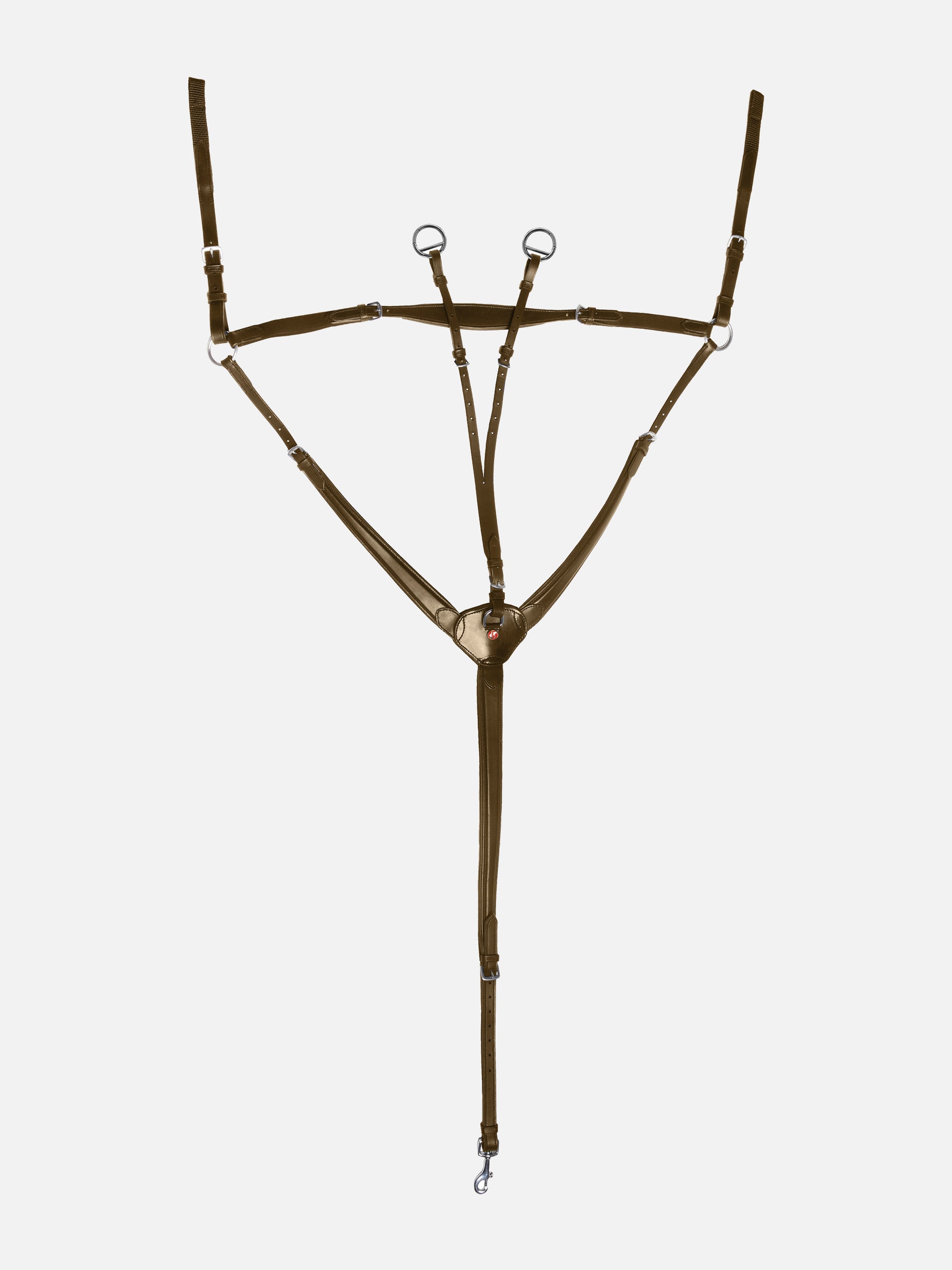 3-Punkt-Vorderzeug Profi in Braun mit Chrombeschlägen