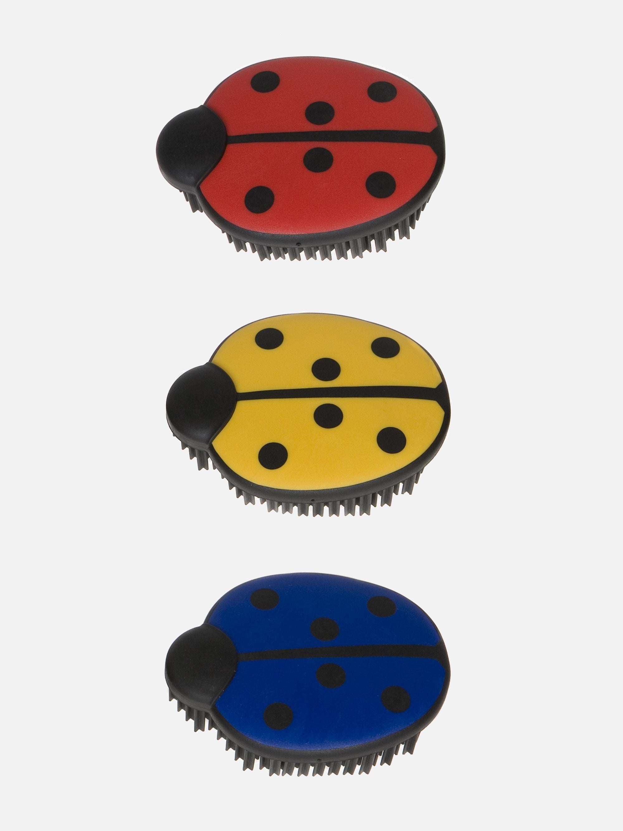 Mini-Putzwunder Marienkäfer mit V-förmigen Gummiborsten, gemischte Farben