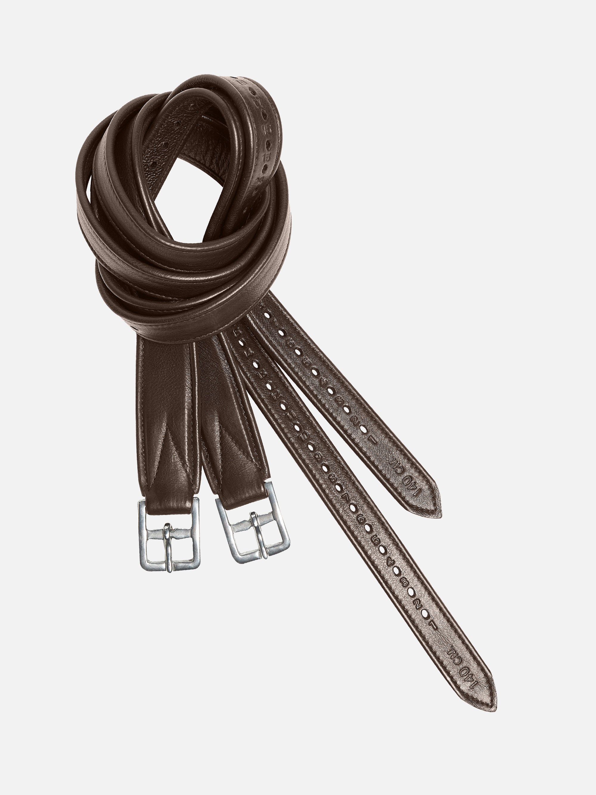 Steigbügelriemen Kieffer Ultrasoft® mit verjüngter Form aus extraweichem Leder in Braun