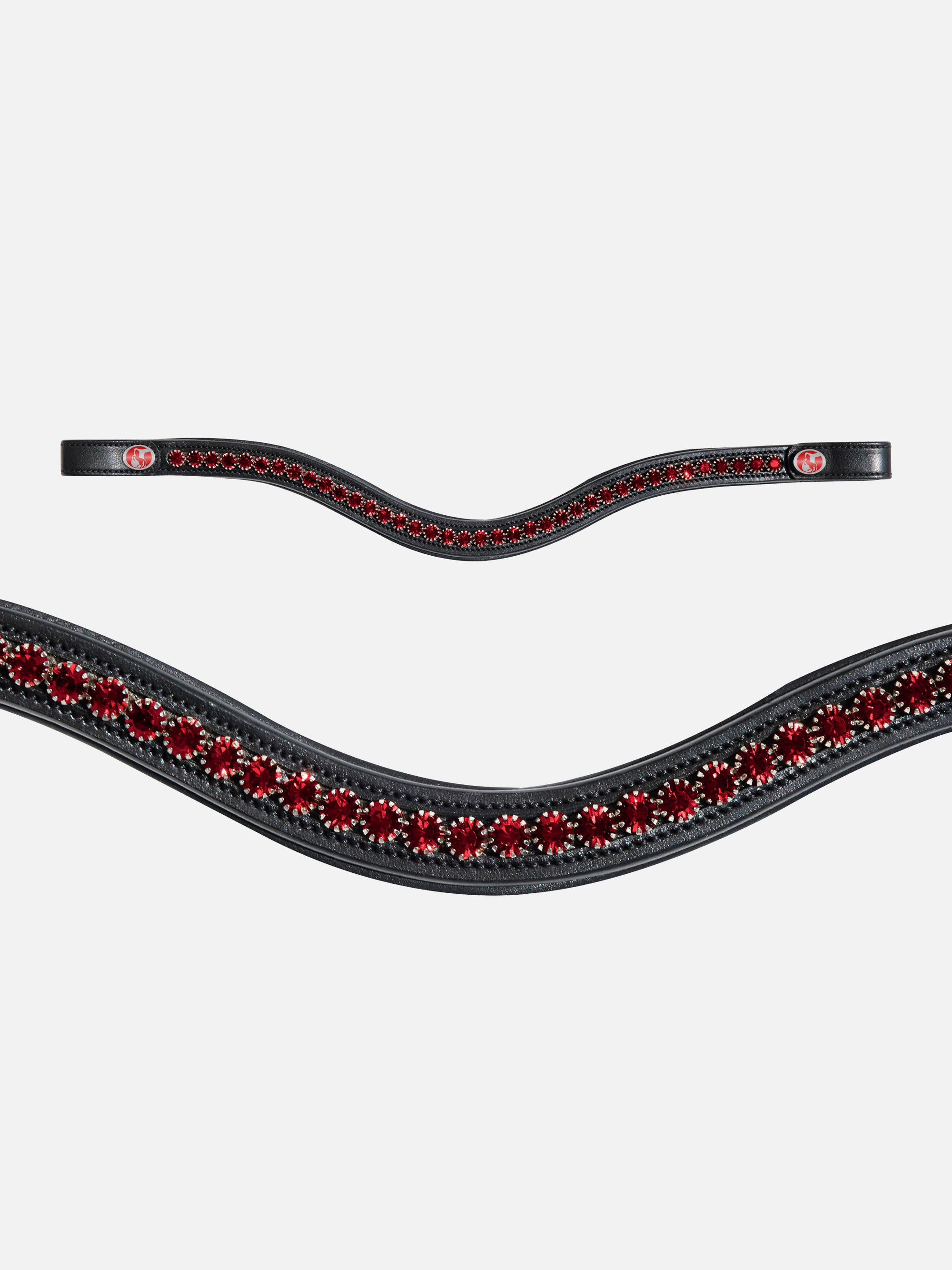 Stirnband Kieffer FlexiLoop® Large Crystal Red mit 8 mm großen, roten Kristallen