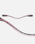 Stirnband Kieffer FlexiLoop® Luxe Cherry Blossom mit 8 mm großen, rosafarbenen und weißen Premium-Kristallen von Swarovski®