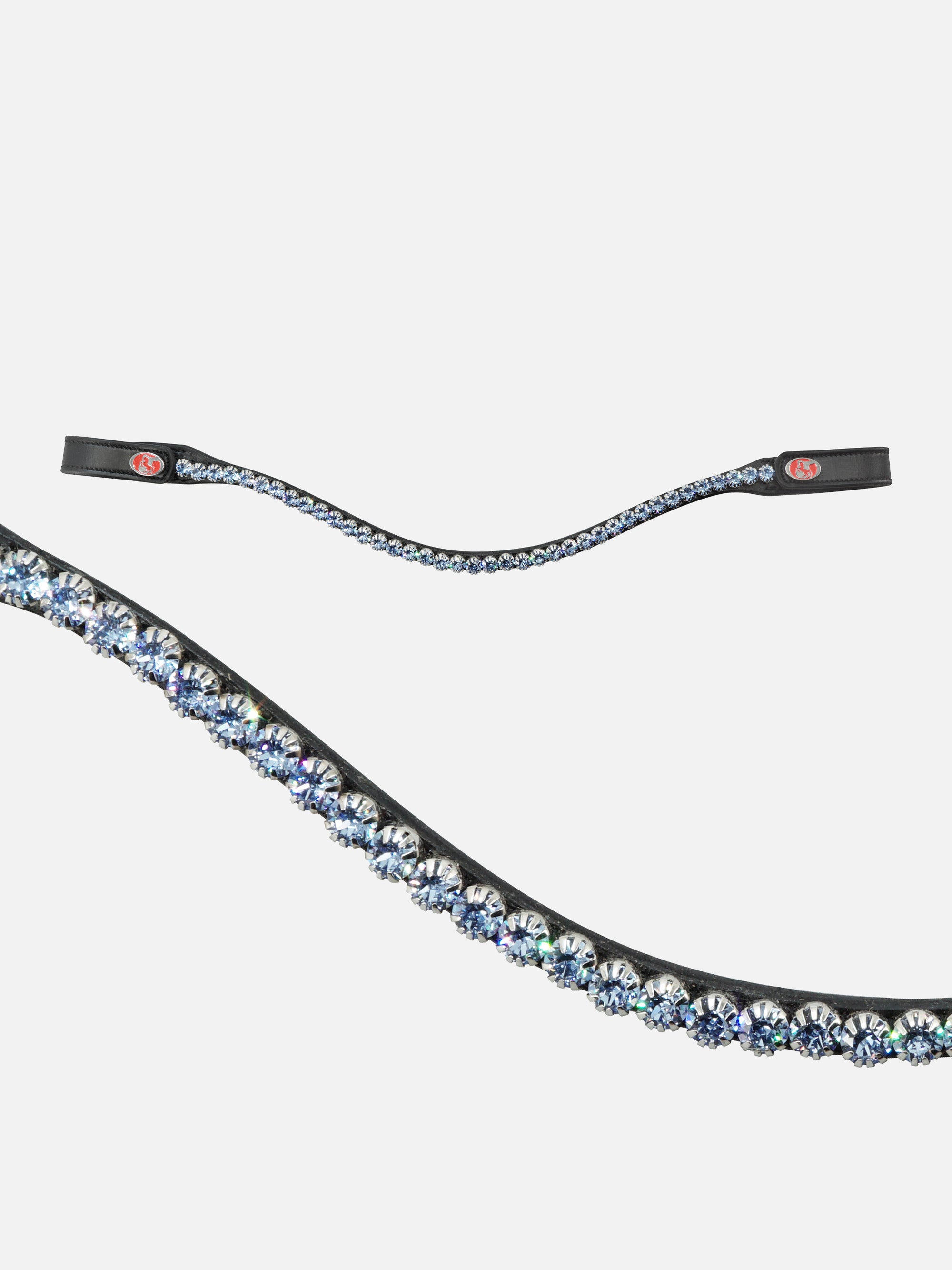 Stirnband Kieffer FlexiLoop® Luxe Sapphire mit 8 mm großen, hellblauen Premium-Kristallen von Swarovski®