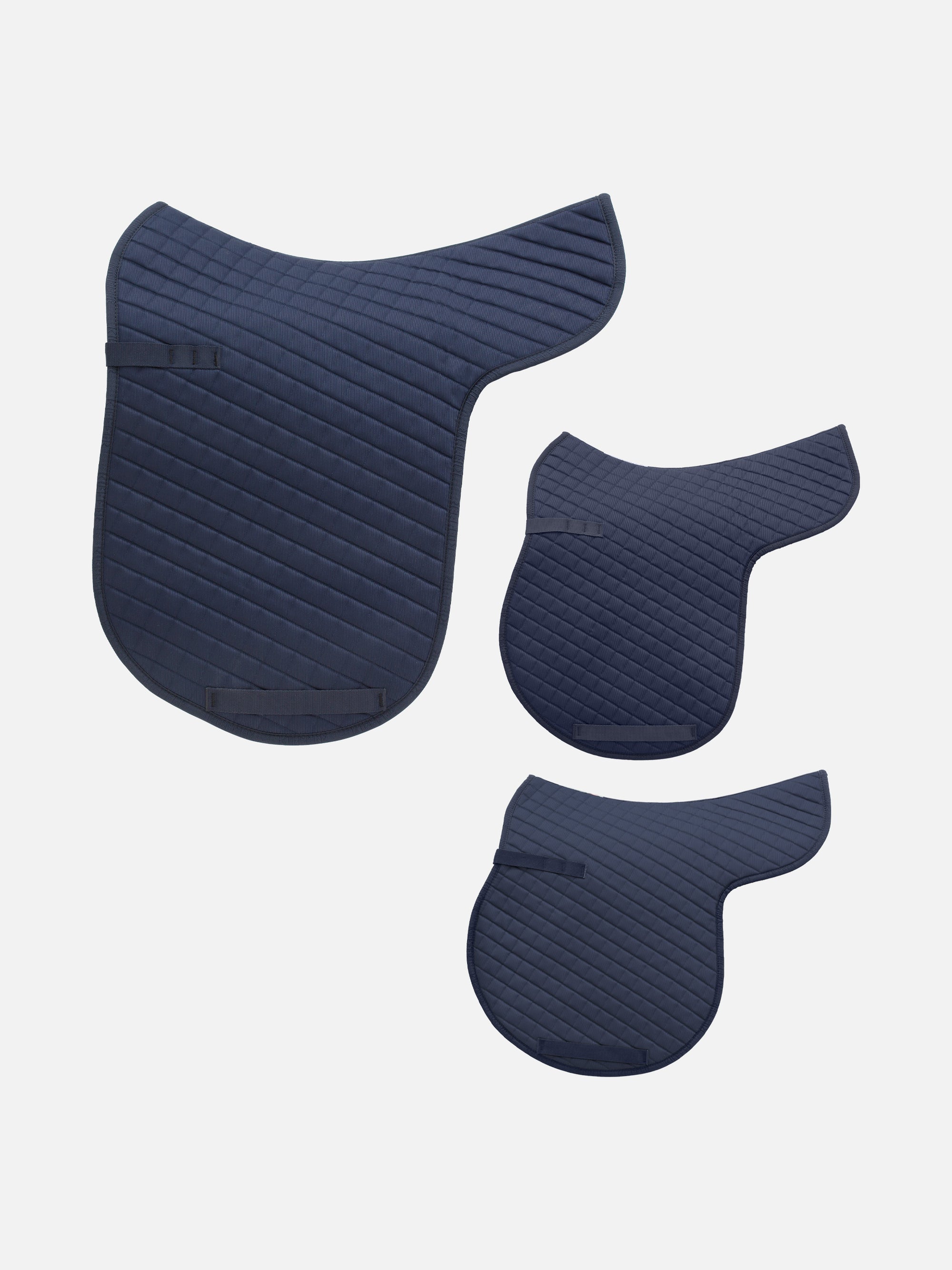Molton-Satteldecke als Dressur-, Spring- und Vielseitigkeitsausführung in Dunkelblau
