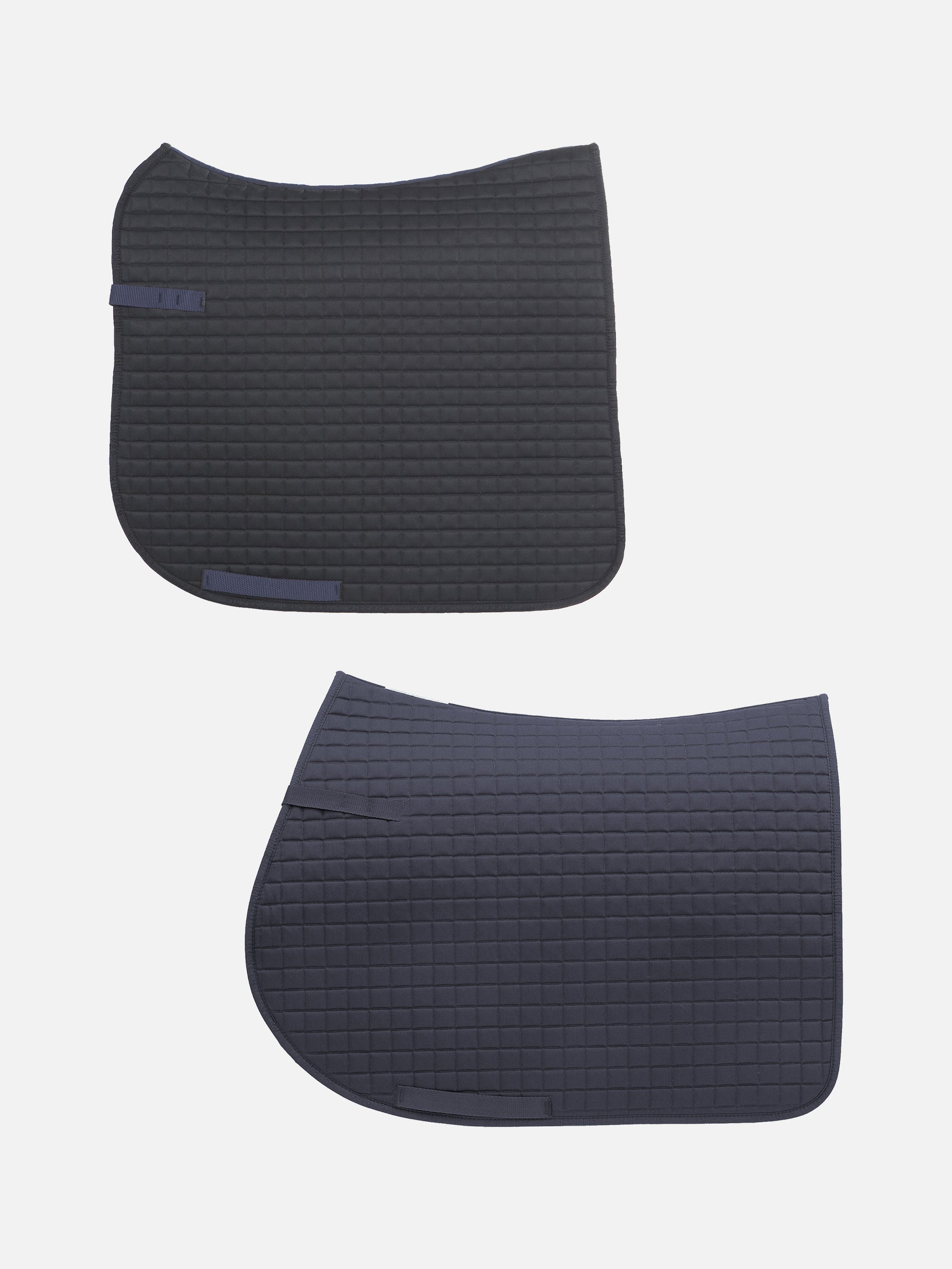 Molton-Schabracke als Dressur- und Vielseitigkeitsausführung in Dunkelblau