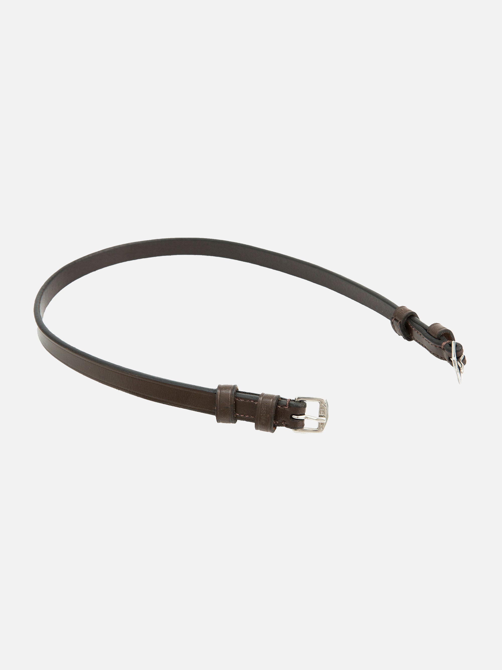 Kehlriemen Belinda/Ergonomic Line in Schwarz mit Chrombeschlägen