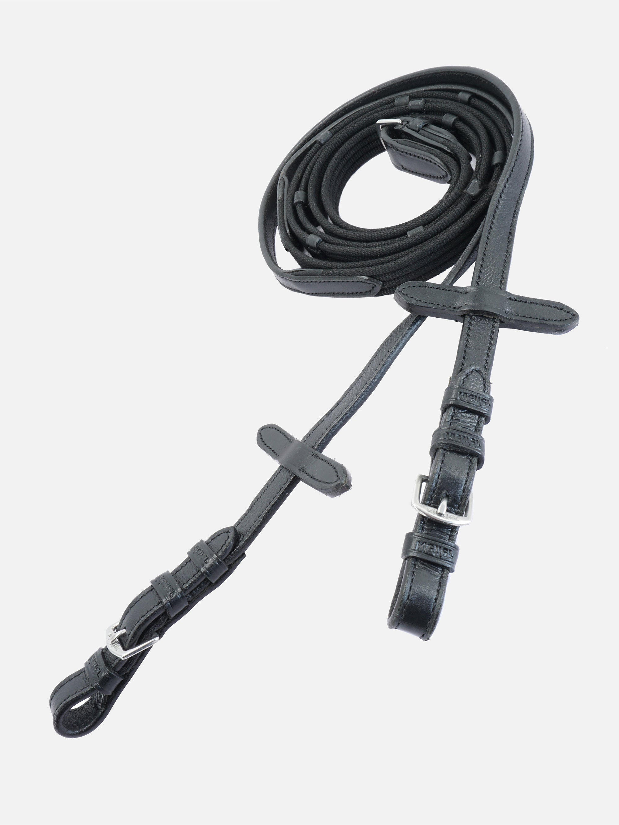 Zügel Kieffer Ultrasoft® Economy in Schwarz mit Chrombeschlägen